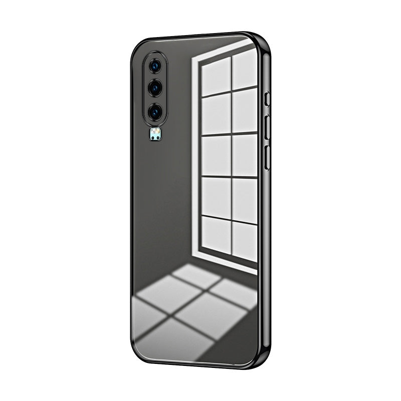 Huawei P30 Case - Transparent Plating & Precision Hole Design for Luxury and Protection-buycases.co.uk