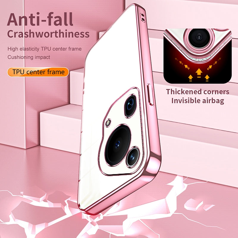 Huawei Pura 70 Ultra Case - Transparent Plating & Precision Hole Design for Luxury and Protection-buycases.co.uk