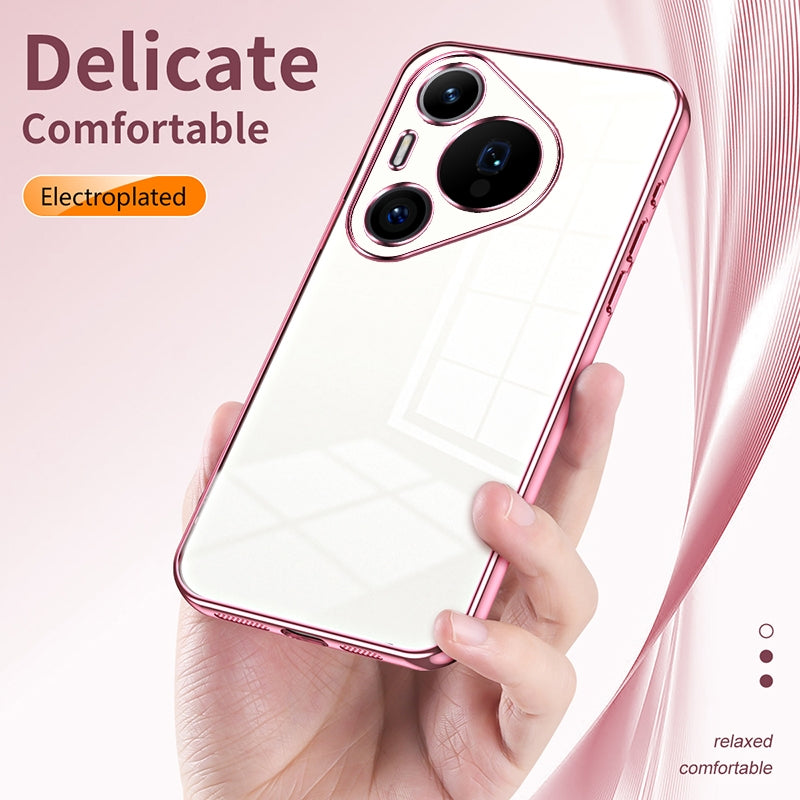 Huawei Pura 70 Pro Case - Transparent Plating & Precision Hole Design for Luxury and Protection-buycases.co.uk