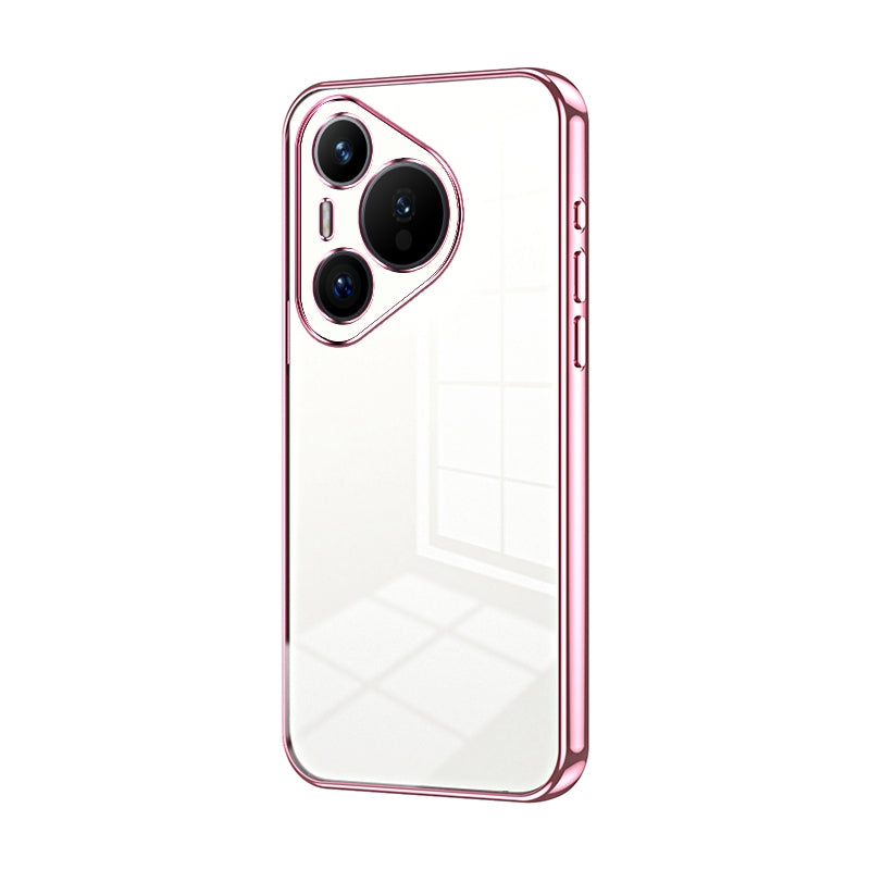 Huawei Pura 70 Case - Transparent Plating & Precision Hole Design for Luxury and Protection-buycases.co.uk