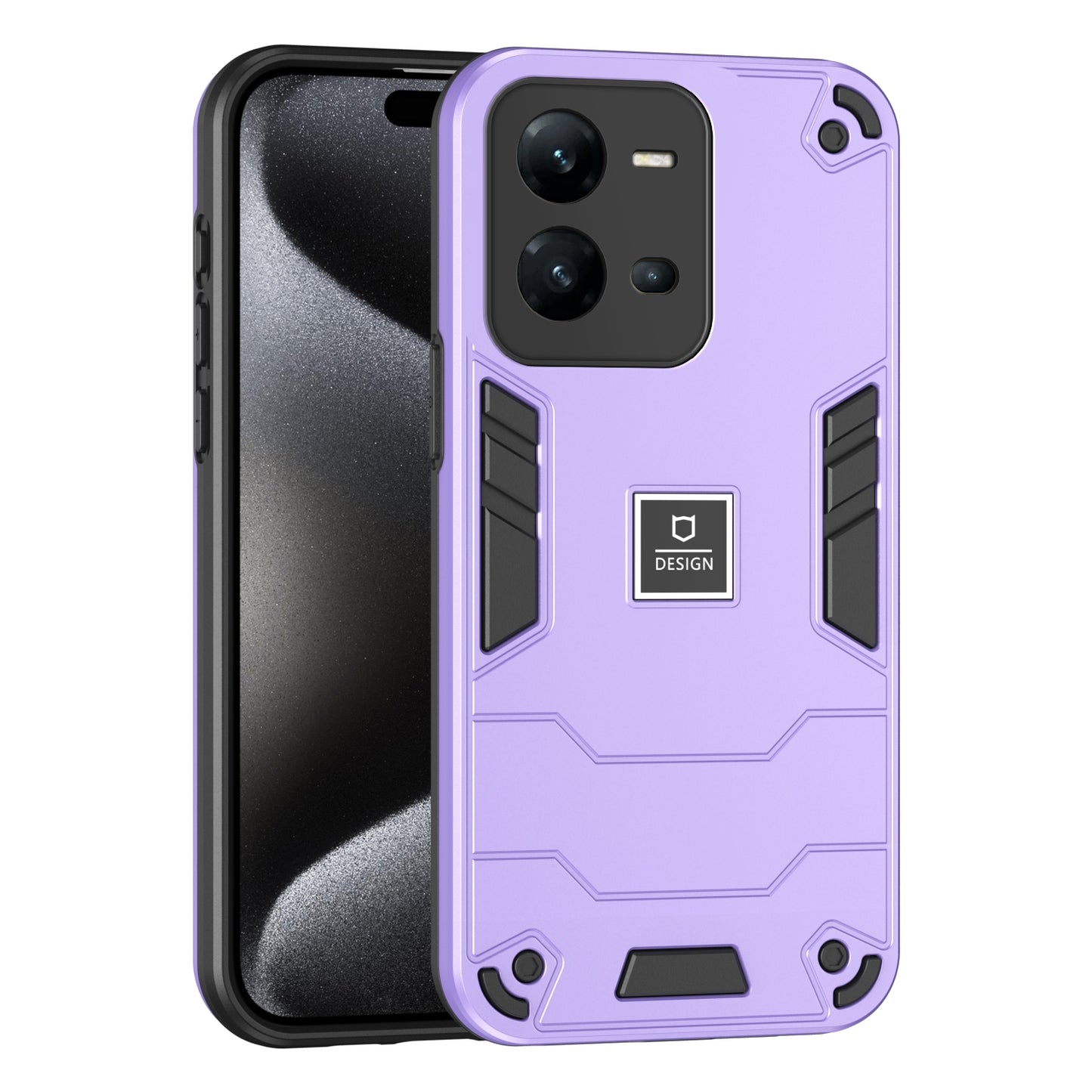 vivo V25e Shockproof Case - Durable TPU+PC Material, Lightweight, Anti-Fall and Anti-Bump Design, Fashionable Phone Protection-buycases.co.uk