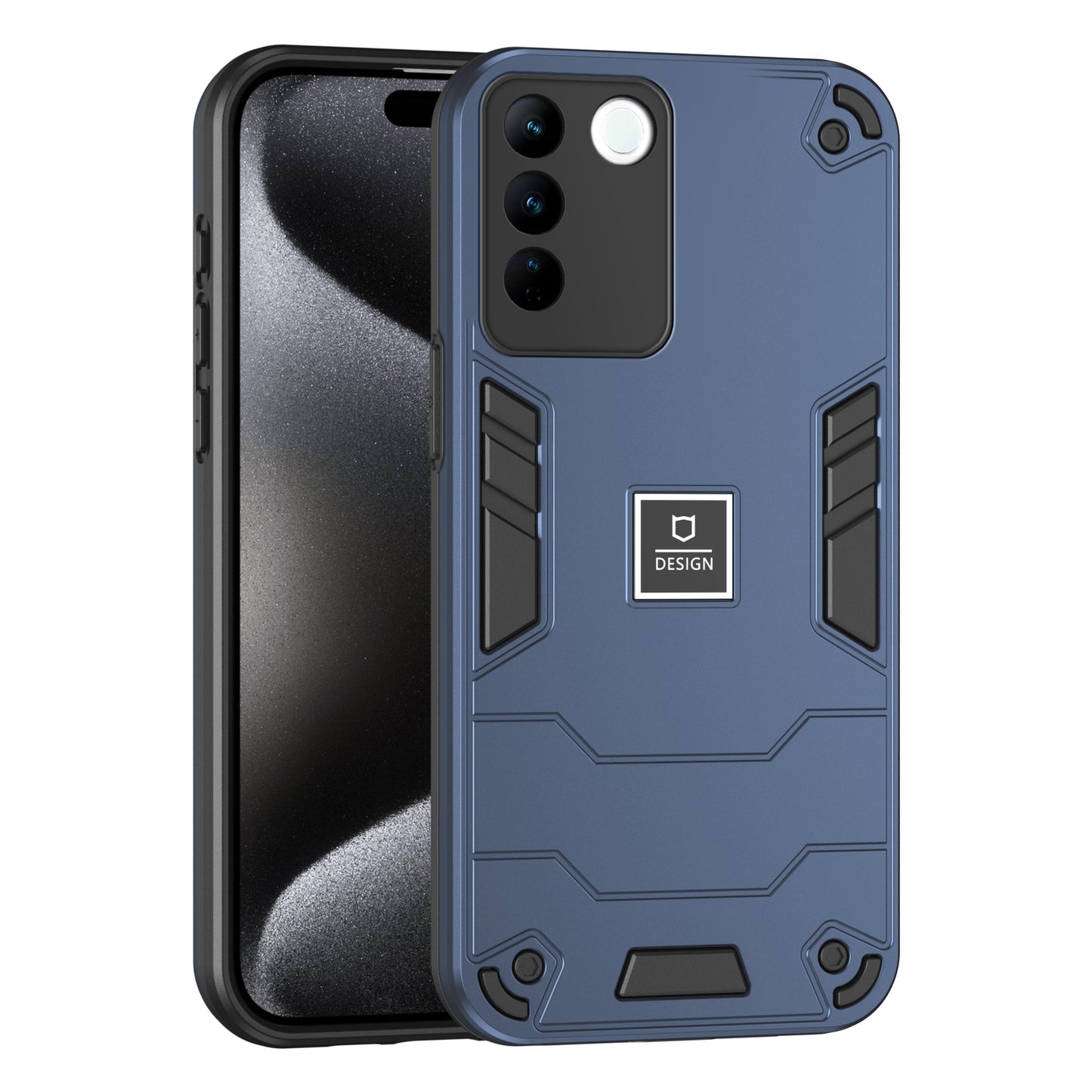 vivo V27 Shockproof Case - Durable TPU+PC Material, Lightweight, Anti-Fall and Anti-Bump Design, Fashionable Phone Protection-buycases.co.uk