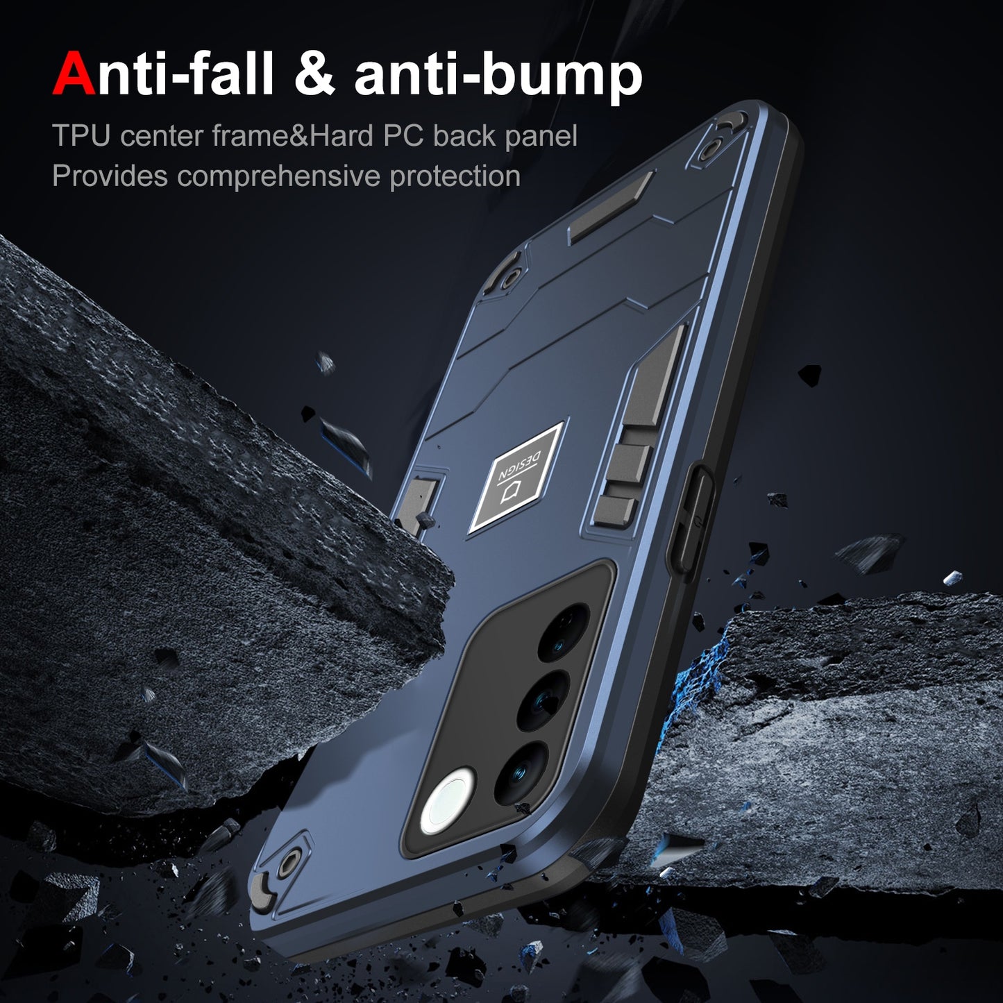 vivo V27 Shockproof Case - Durable TPU+PC Material, Lightweight, Anti-Fall and Anti-Bump Design, Fashionable Phone Protection-buycases.co.uk