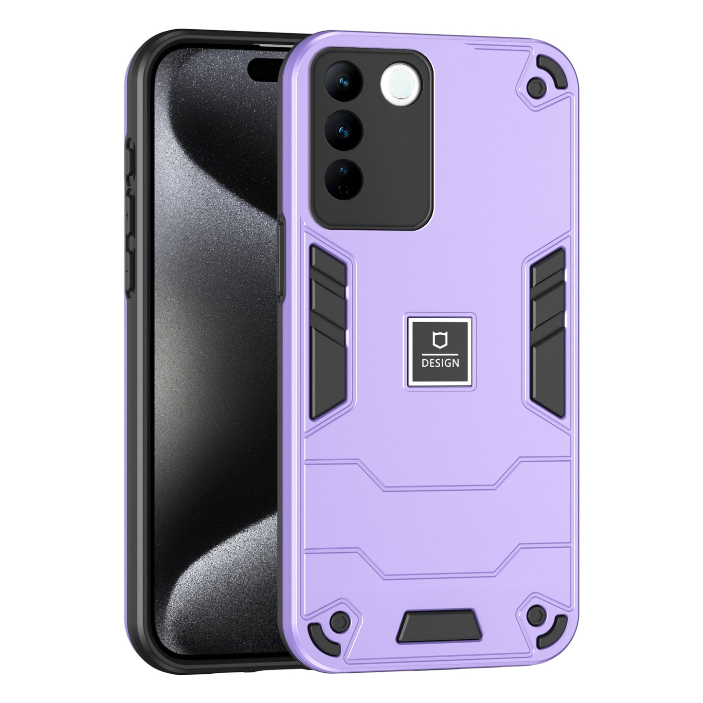 vivo V27 Shockproof Case - Durable TPU+PC Material, Lightweight, Anti-Fall and Anti-Bump Design, Fashionable Phone Protection-buycases.co.uk