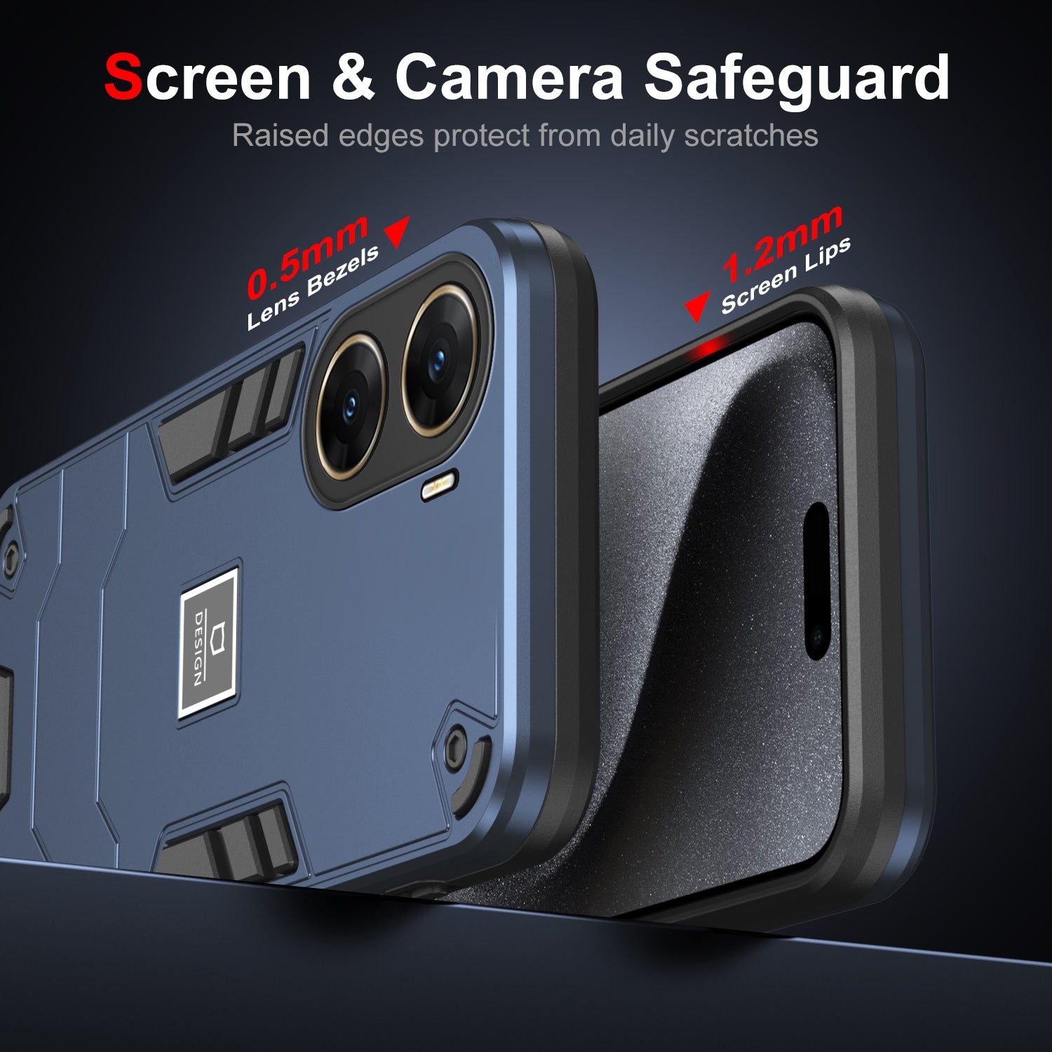 vivo V29e Shockproof Case - Durable TPU+PC Material, Lightweight, Anti-Fall and Anti-Bump Design, Fashionable Phone Protection-buycases.co.uk