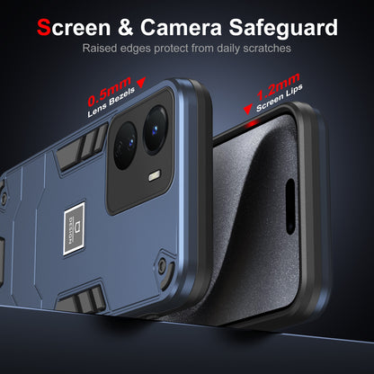 vivo Y16 Shockproof Case - Durable TPU+PC Material, Lightweight, Anti-Fall and Anti-Bump Design, Fashionable Phone Protection-buycases.co.uk