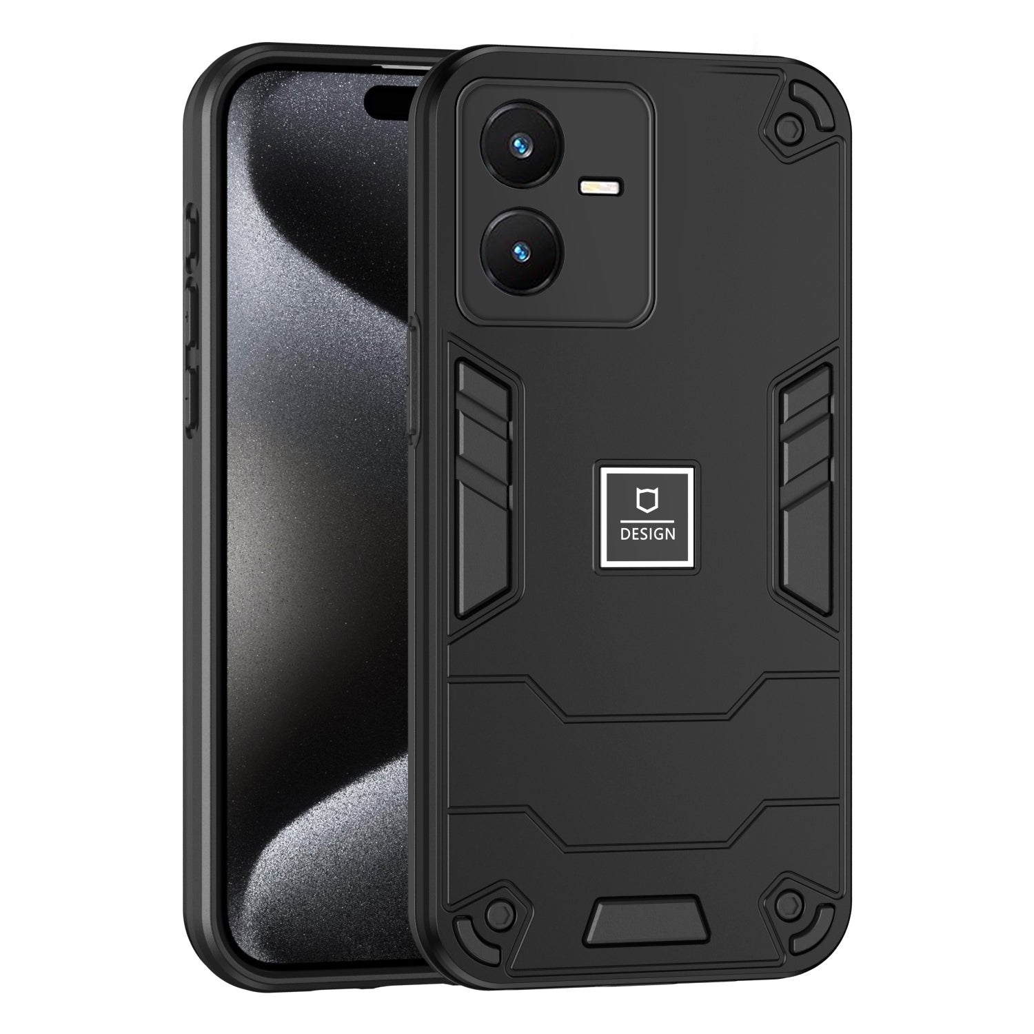 vivo Y22s Shockproof Case - Durable TPU+PC Material, Lightweight, Anti-Fall and Anti-Bump Design, Fashionable Phone Protection-buycases.co.uk