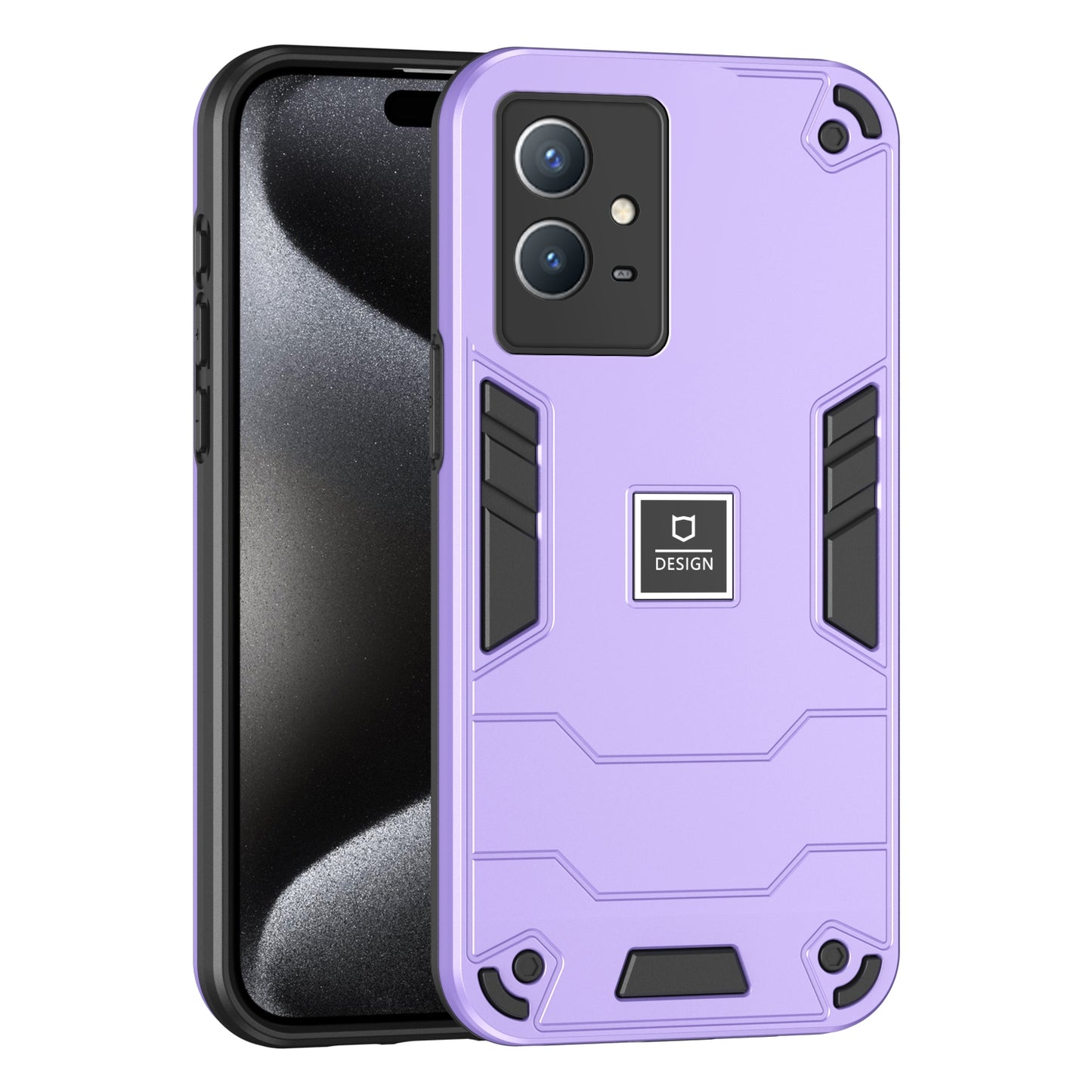 vivo Y33s Shockproof Case - Durable TPU+PC Material, Lightweight, Anti-Fall and Anti-Bump Design, Fashionable Phone Protection-buycases.co.uk