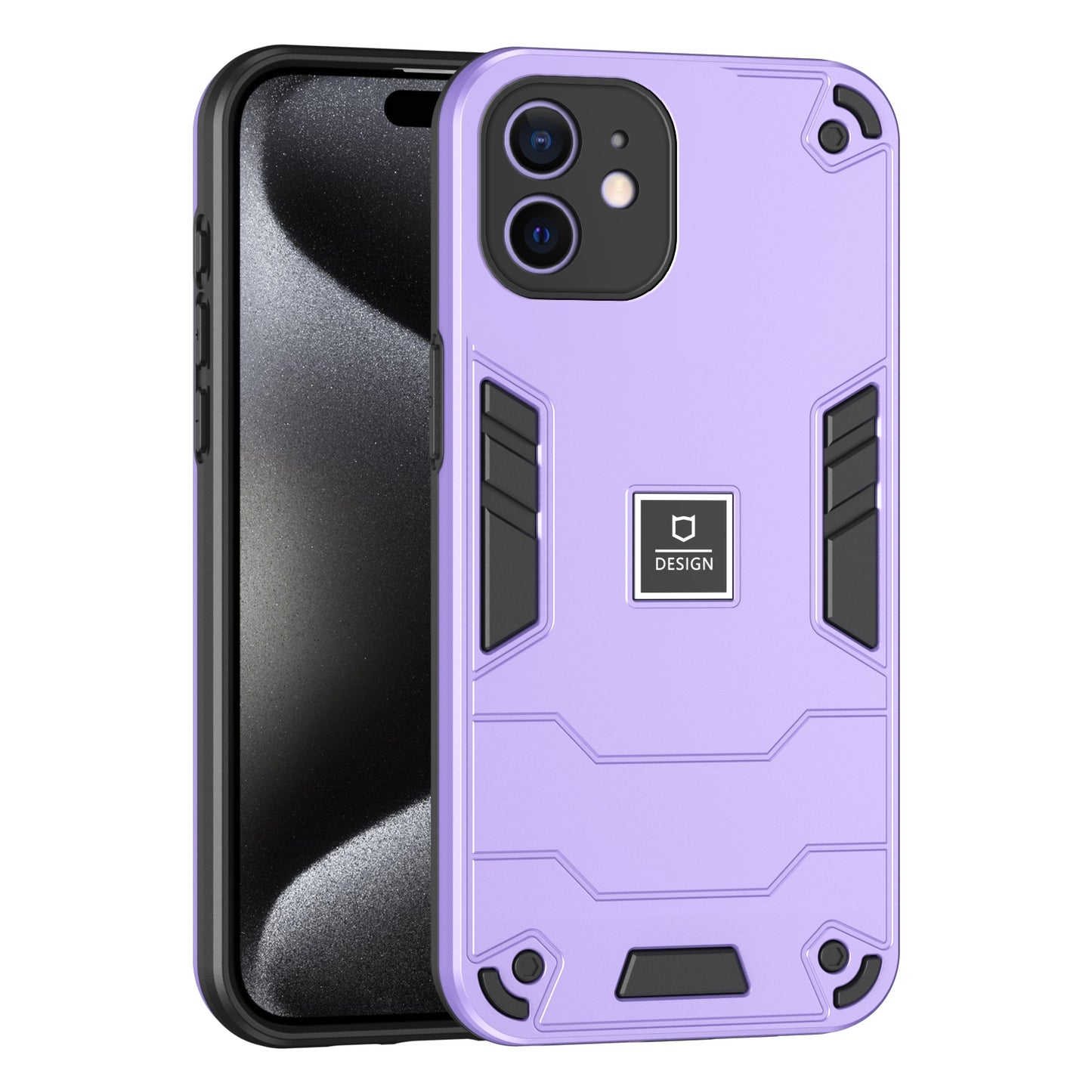 iPhone 12 Shockproof Case - Durable TPU+PC Material, Lightweight, Anti-Fall and Anti-Bump Design, Fashionable Phone Protection-buycases.co.uk