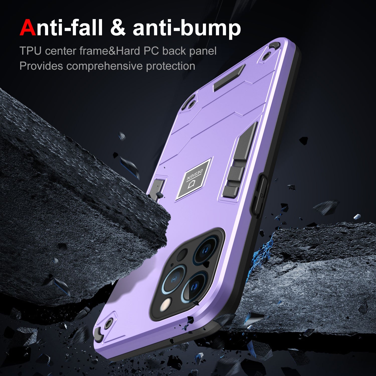 iPhone 12 Pro Shockproof Case - Durable TPU+PC Material, Lightweight, Anti-Fall and Anti-Bump Design, Fashionable Phone Protection-buycases.co.uk