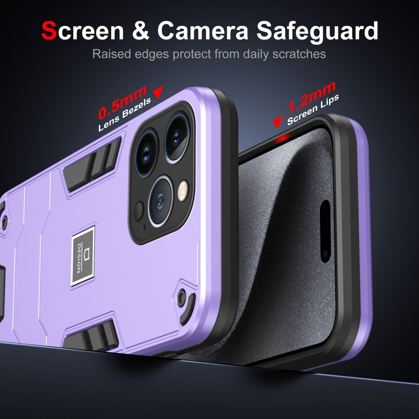 iPhone 13 Pro Shockproof Case - Durable TPU+PC Material, Lightweight, Anti-Fall and Anti-Bump Design, Fashionable Phone Protection-buycases.co.uk