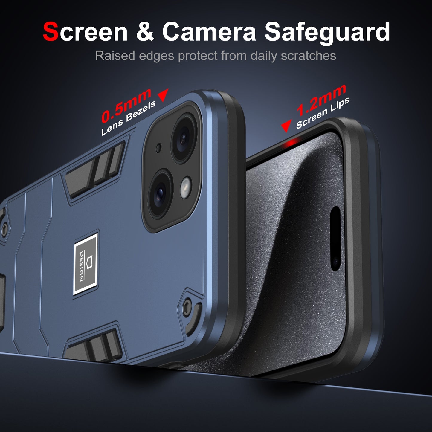 iPhone 15 Shockproof Case - Durable TPU+PC Material, Lightweight, Anti-Fall and Anti-Bump Design, Fashionable Phone Protection-buycases.co.uk