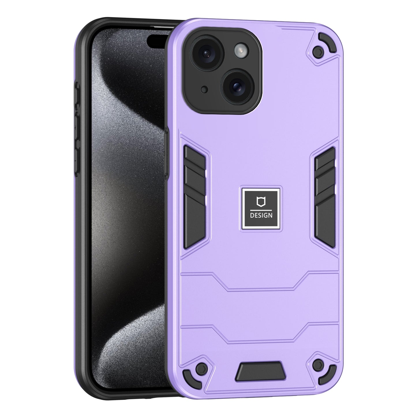 iPhone 15 Shockproof Case - Durable TPU+PC Material, Lightweight, Anti-Fall and Anti-Bump Design, Fashionable Phone Protection-buycases.co.uk