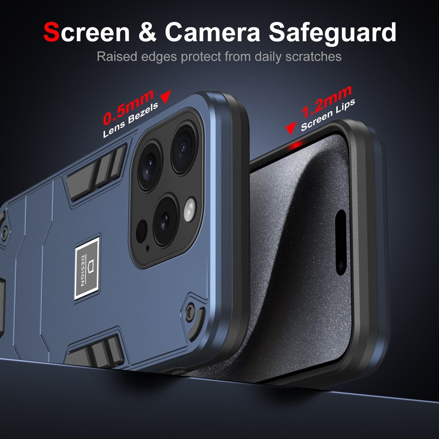 iPhone 15 Pro Shockproof Case - Durable TPU+PC Material, Lightweight, Anti-Fall and Anti-Bump Design, Fashionable Phone Protection-buycases.co.uk