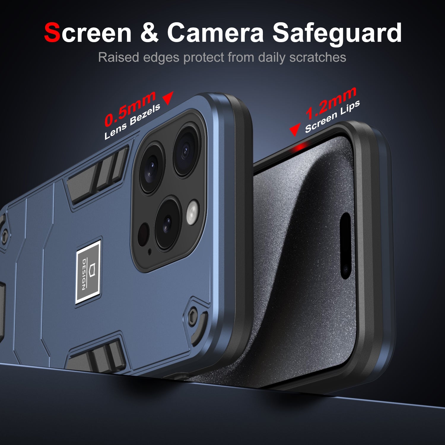 iPhone 15 Pro Shockproof Case - Durable TPU+PC Material, Lightweight, Anti-Fall and Anti-Bump Design, Fashionable Phone Protection-buycases.co.uk