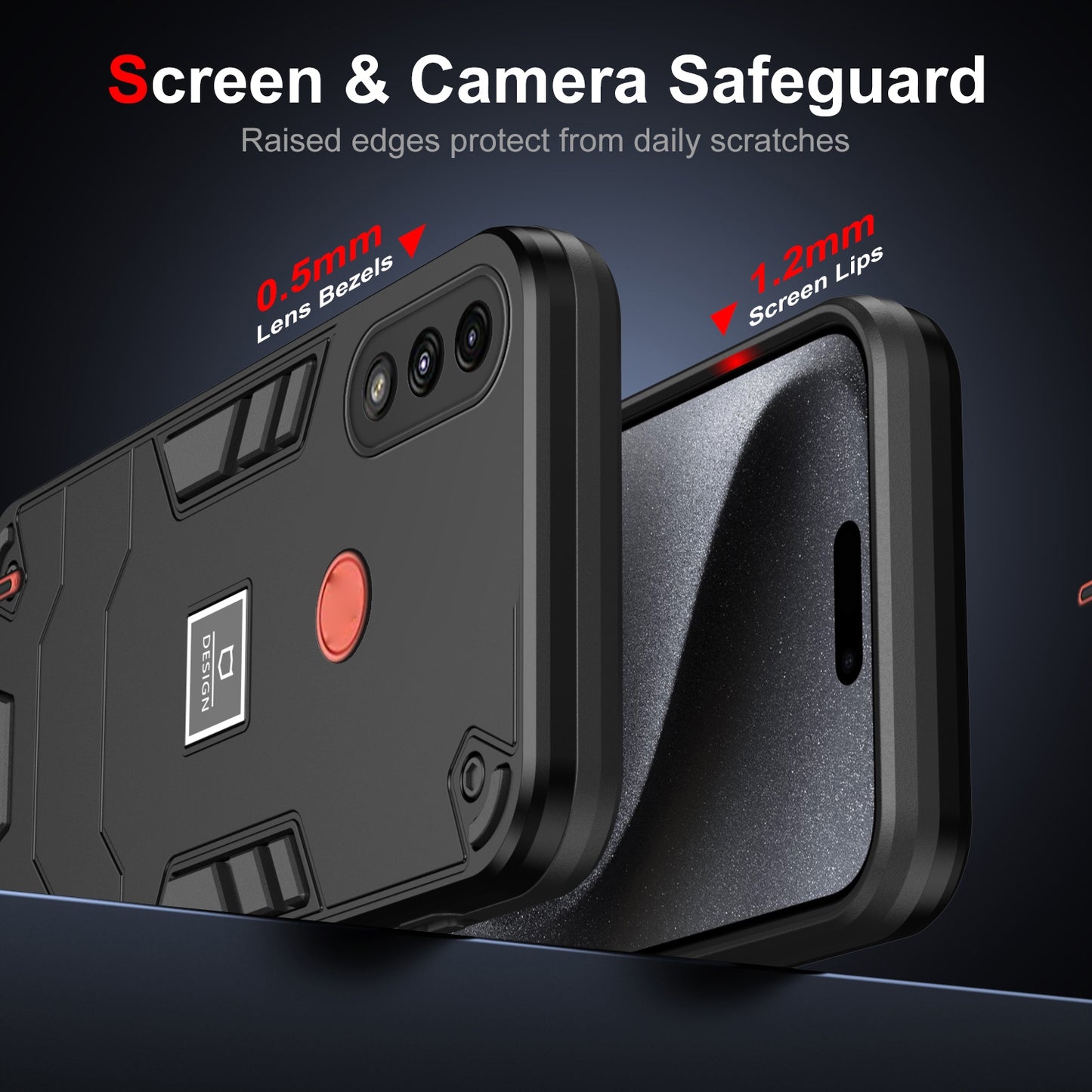 Motorola Moto E7 Power Shockproof Case - Durable TPU+PC Material, Lightweight, Anti-Fall and Anti-Bump Design, Fashionable Phone Protection-buycases.co.uk