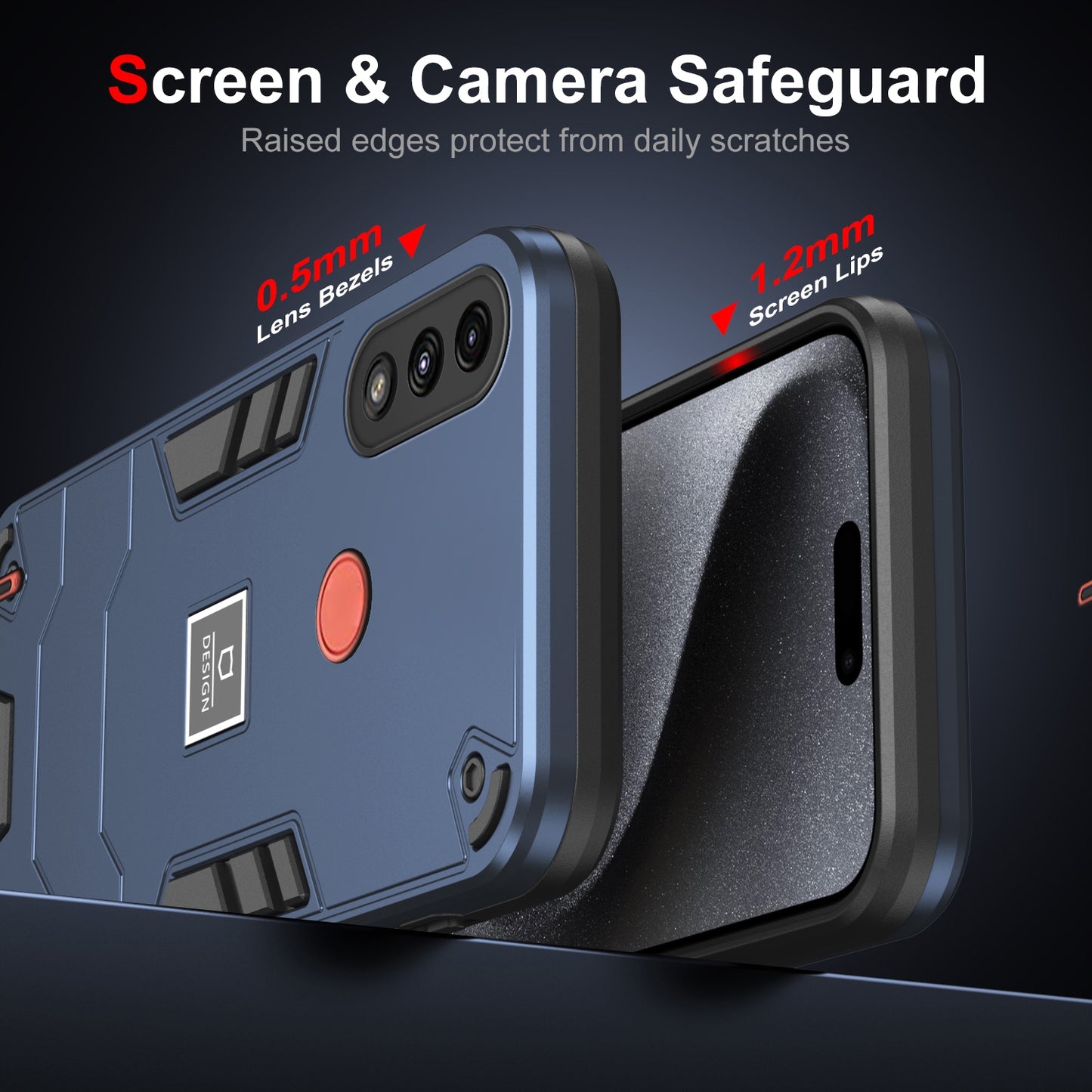 Motorola Moto E7 Power Shockproof Case - Durable TPU+PC Material, Lightweight, Anti-Fall and Anti-Bump Design, Fashionable Phone Protection-buycases.co.uk