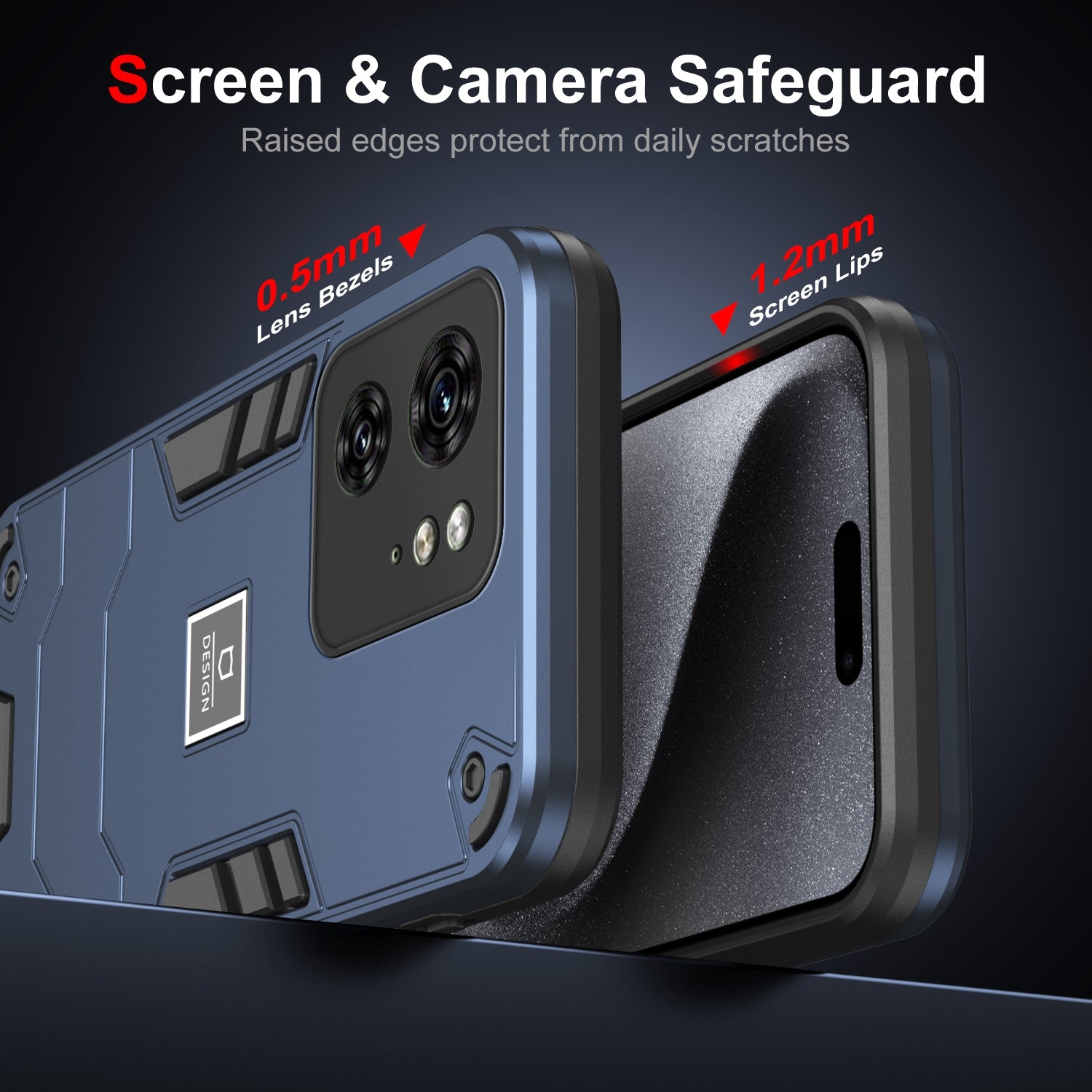 Motorola Edge 40 Shockproof Case - Durable TPU+PC Material, Lightweight, Anti-Fall and Anti-Bump Design, Fashionable Phone Protection-buycases.co.uk