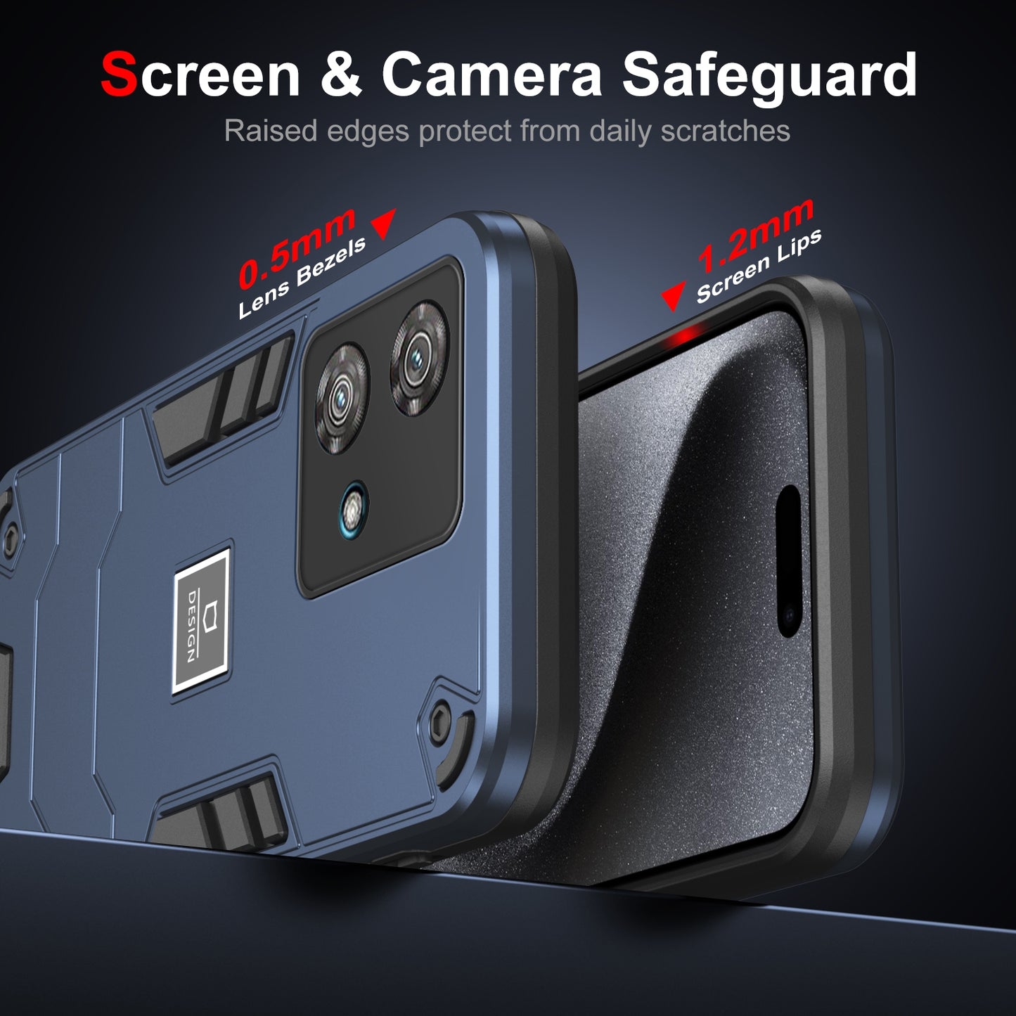 Motorola Edge 40 Neo Shockproof Case - Durable TPU+PC Material, Lightweight, Anti-Fall and Anti-Bump Design, Fashionable Phone Protection-buycases.co.uk