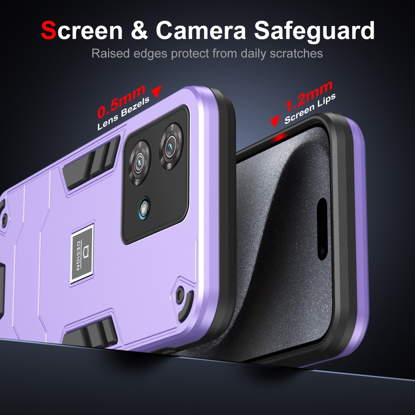 Motorola Edge 40 Neo Shockproof Case - Durable TPU+PC Material, Lightweight, Anti-Fall and Anti-Bump Design, Fashionable Phone Protection-buycases.co.uk