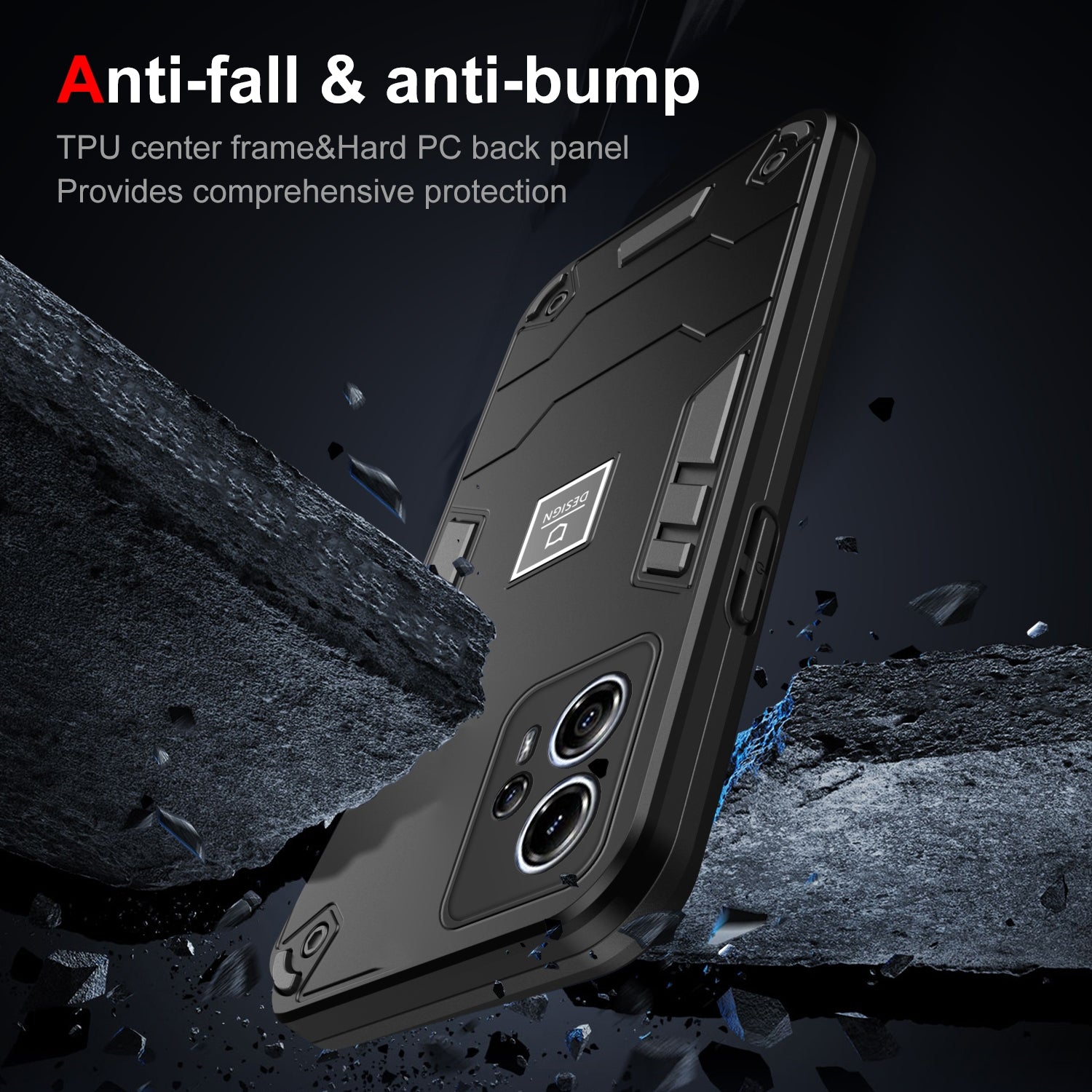 Motorola Moto G13 Shockproof Case - Durable TPU+PC Material, Lightweight, Anti-Fall and Anti-Bump Design, Fashionable Phone Protection-buycases.co.uk