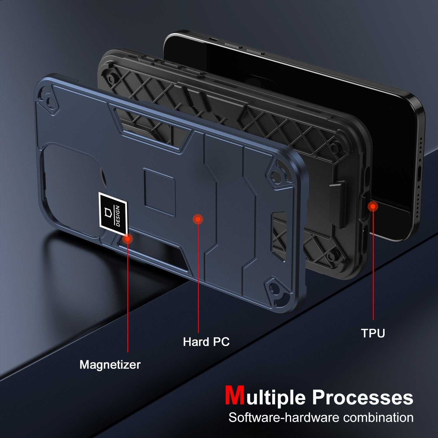 Motorola Moto G13 Shockproof Case - Durable TPU+PC Material, Lightweight, Anti-Fall and Anti-Bump Design, Fashionable Phone Protection-buycases.co.uk
