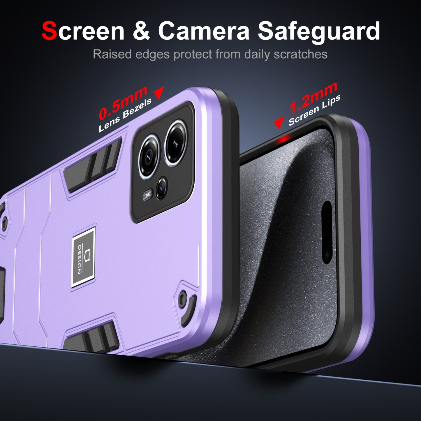Motorola Moto G13 Shockproof Case - Durable TPU+PC Material, Lightweight, Anti-Fall and Anti-Bump Design, Fashionable Phone Protection-buycases.co.uk