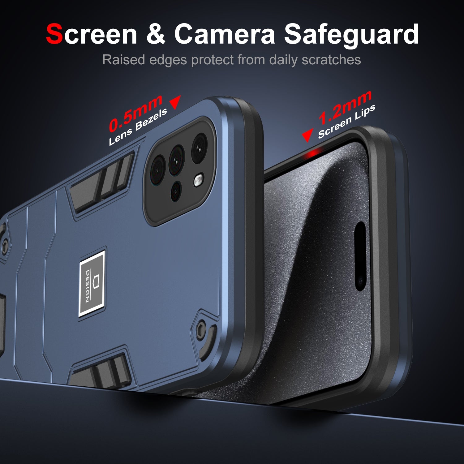 Motorola Moto G22 Shockproof Case - Durable TPU+PC Material, Lightweight, Anti-Fall and Anti-Bump Design, Fashionable Phone Protection-buycases.co.uk