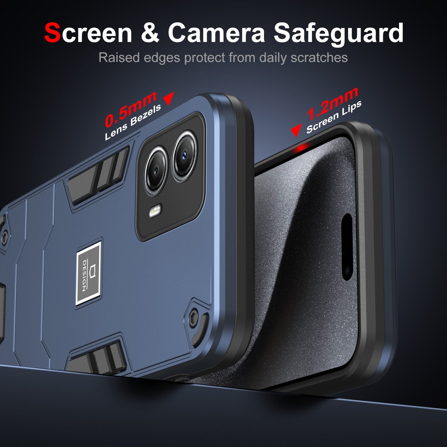 Motorola Moto G53 Shockproof Case - Durable TPU+PC Material, Lightweight, Anti-Fall and Anti-Bump Design, Fashionable Phone Protection-buycases.co.uk