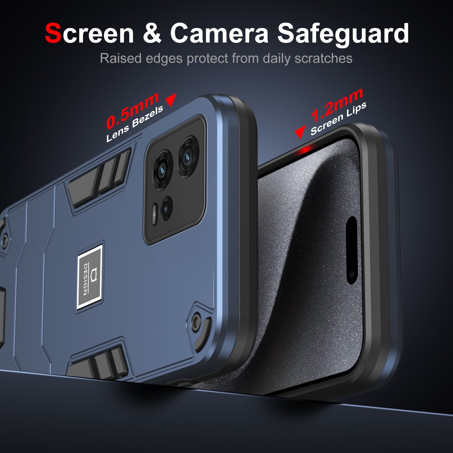 Motorola Moto G72 Shockproof Case - Durable TPU+PC Material, Lightweight, Anti-Fall and Anti-Bump Design, Fashionable Phone Protection-buycases.co.uk