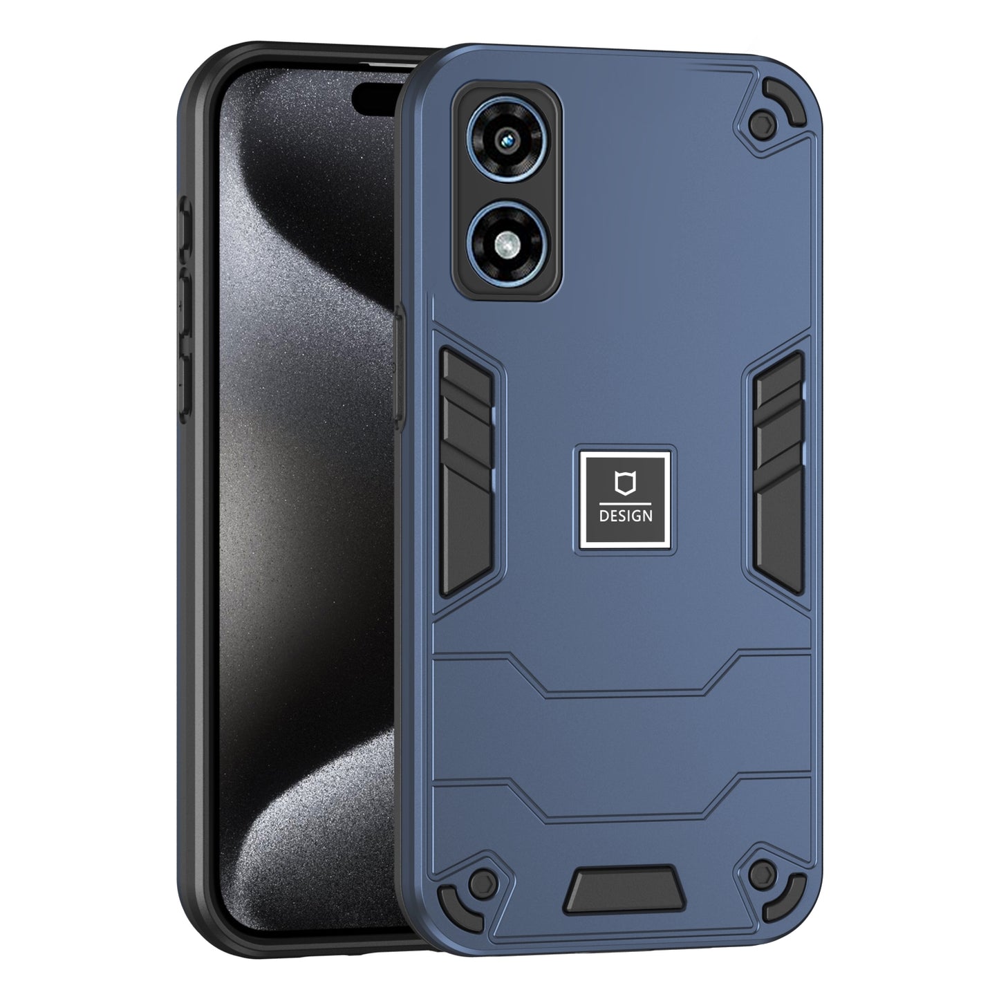 Motorola Moto G Play 2024 Shockproof Case - Durable TPU+PC Material, Lightweight, Anti-Fall and Anti-Bump Design, Fashionable Phone Protection-buycases.co.uk