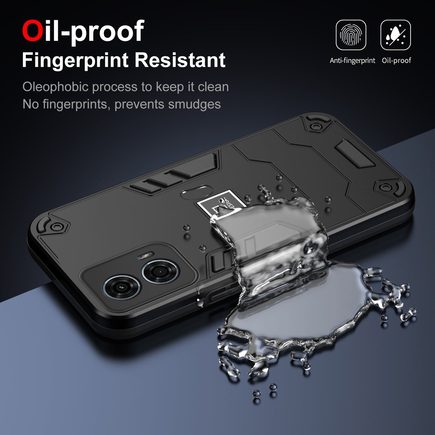 Motorola Moto G24 Power Shockproof Case - Durable TPU+PC Material, Lightweight, Anti-Fall and Anti-Bump Design, Fashionable Phone Protection-buycases.co.uk