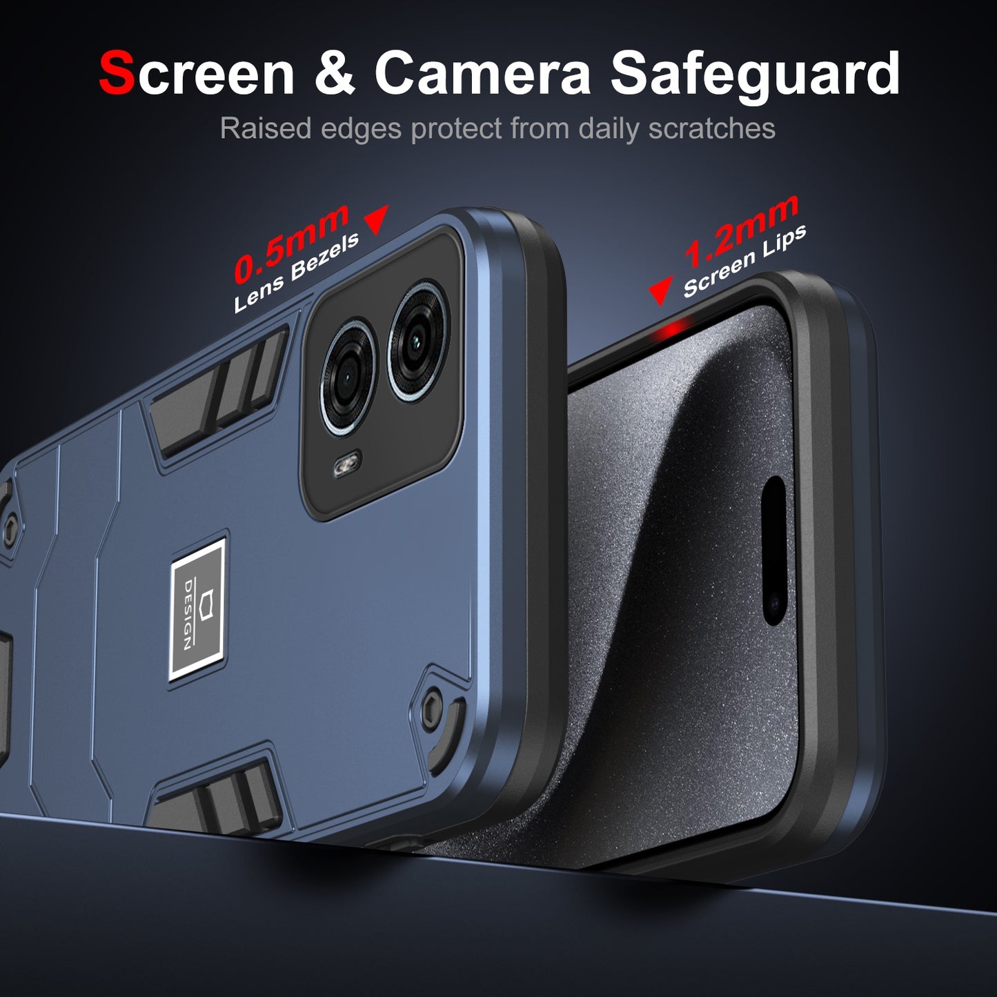 Motorola Moto G24 Power Shockproof Case - Durable TPU+PC Material, Lightweight, Anti-Fall and Anti-Bump Design, Fashionable Phone Protection-buycases.co.uk