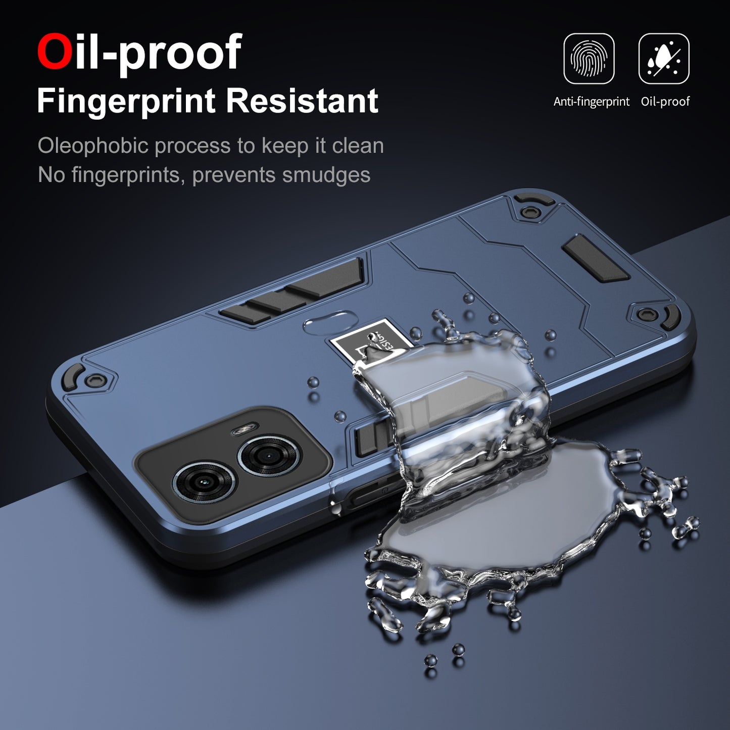 Motorola Moto G24 Power Shockproof Case - Durable TPU+PC Material, Lightweight, Anti-Fall and Anti-Bump Design, Fashionable Phone Protection-buycases.co.uk