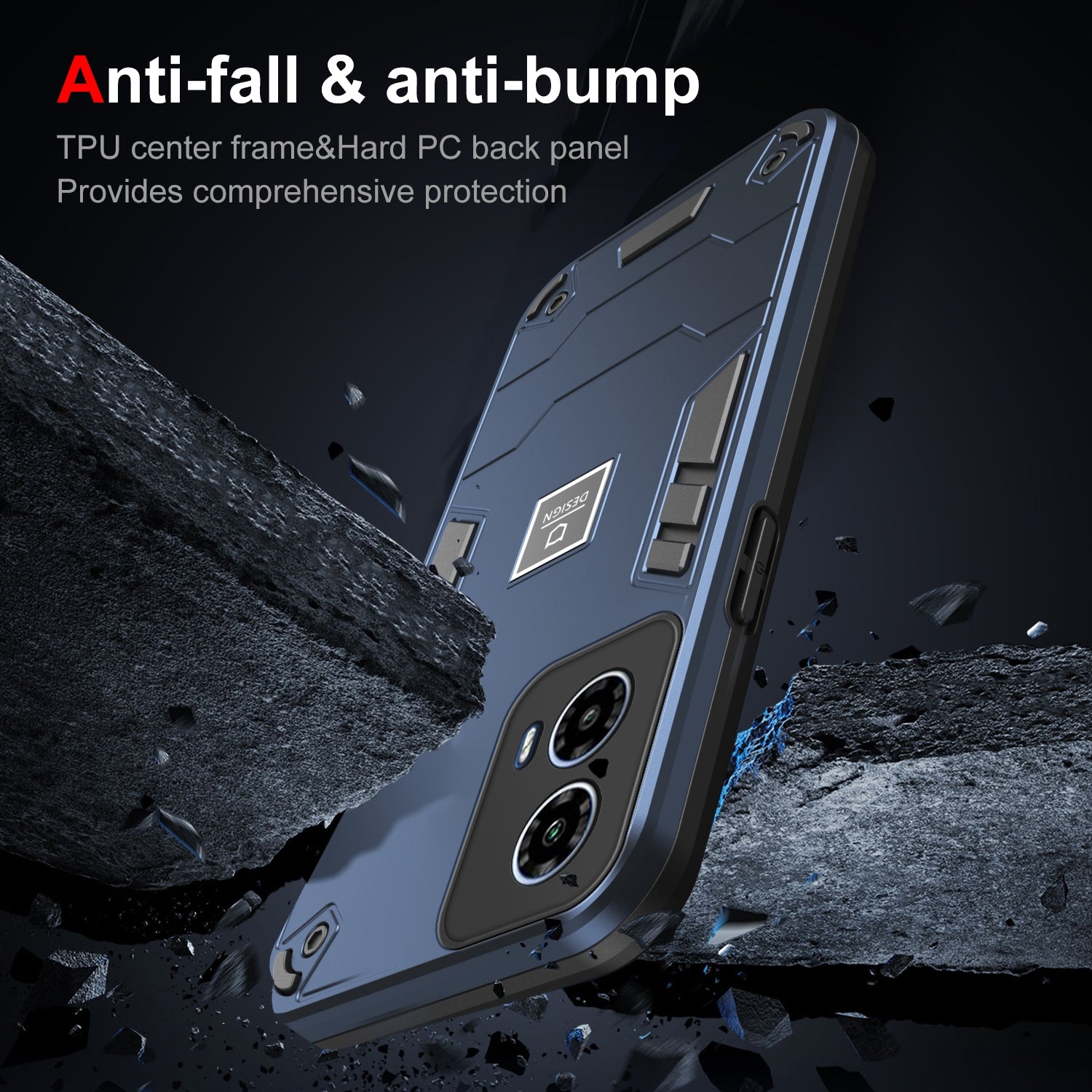 Motorola Moto G34 Shockproof Case - Durable TPU+PC Material, Lightweight, Anti-Fall and Anti-Bump Design, Fashionable Phone Protection-buycases.co.uk