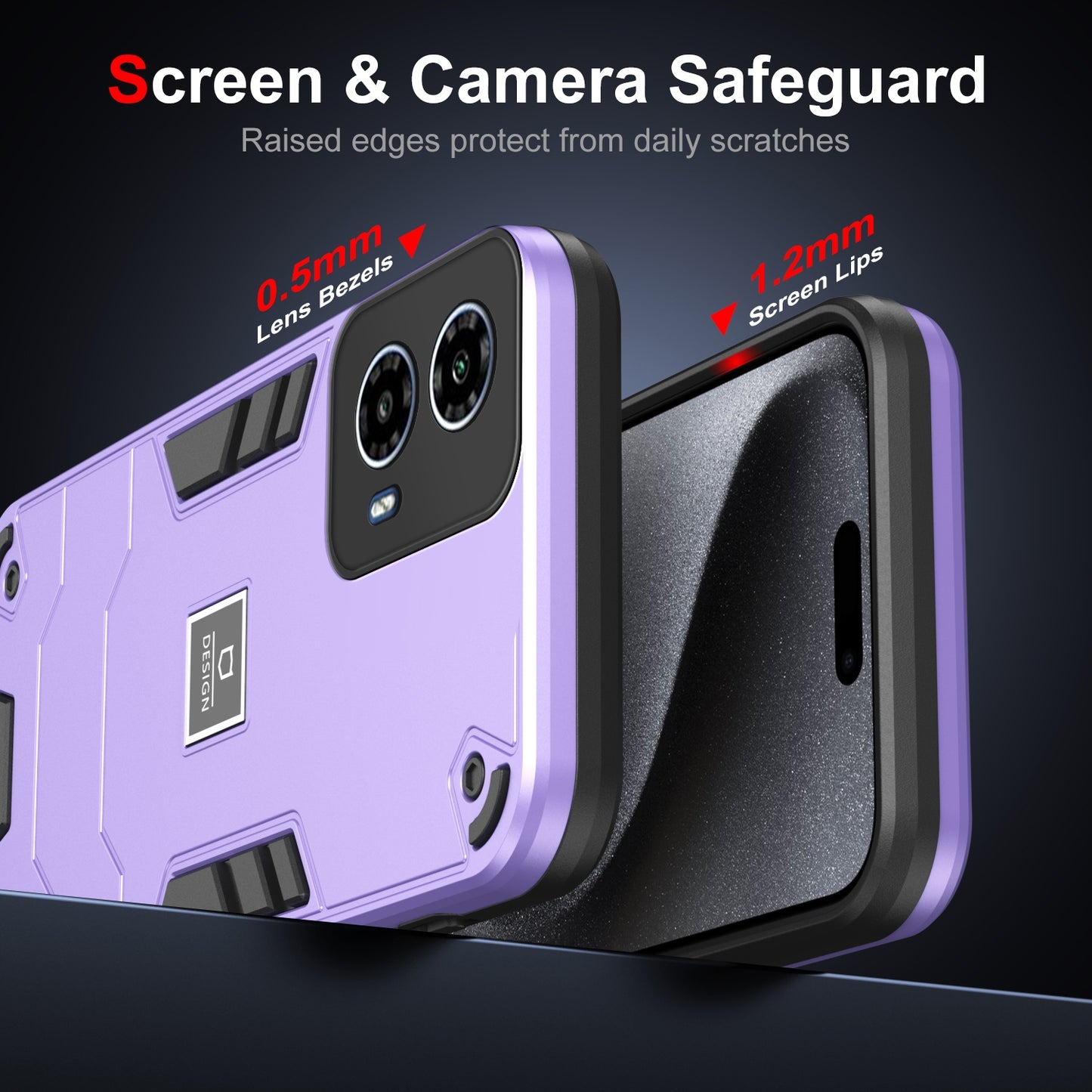 Motorola Moto G34 Shockproof Case - Durable TPU+PC Material, Lightweight, Anti-Fall and Anti-Bump Design, Fashionable Phone Protection-buycases.co.uk