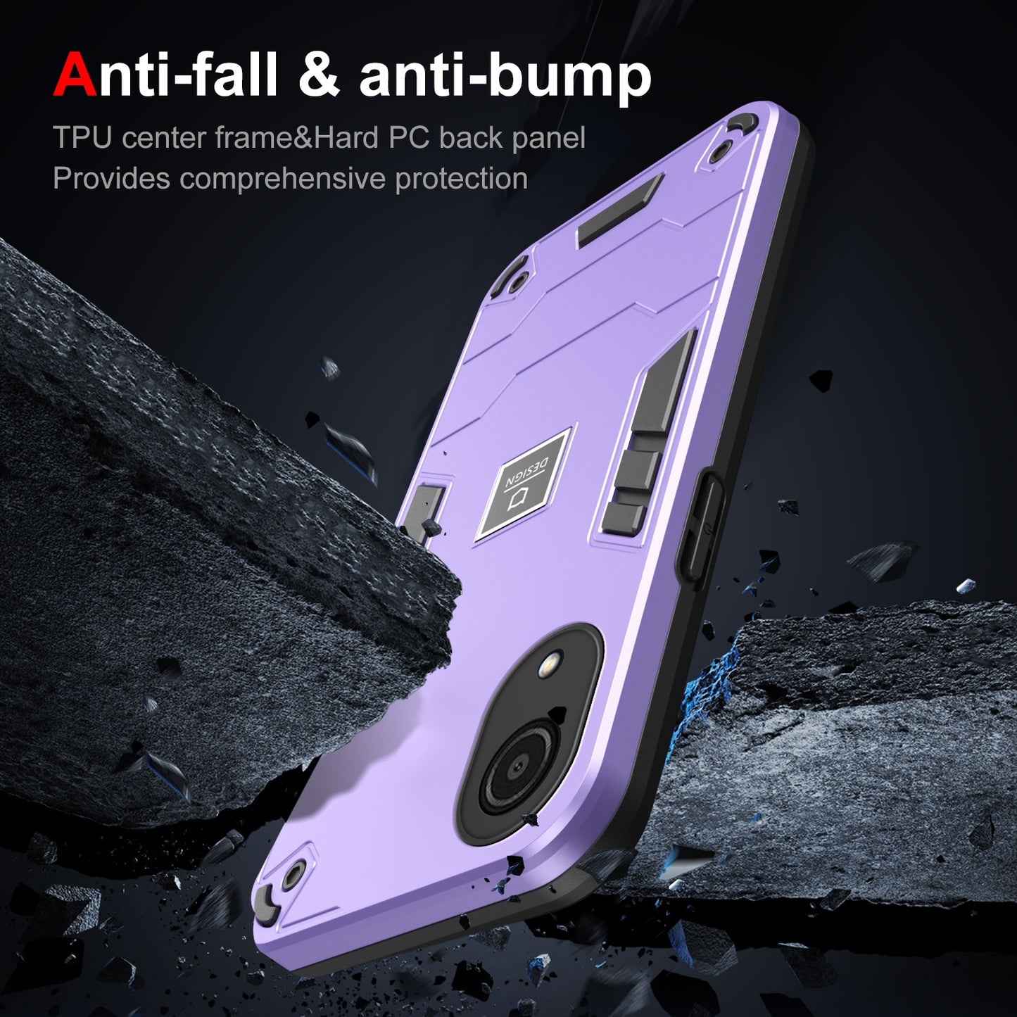 Samsung Galaxy A03 Core Shockproof Case - Durable TPU+PC Material, Lightweight, Anti-Fall and Anti-Bump Design, Fashionable Phone Protection-buycases.co.uk