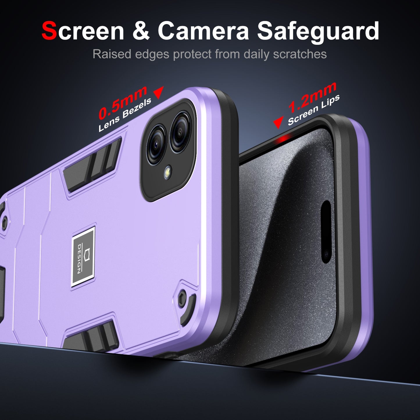 Samsung Galaxy A04e Shockproof Case - Durable TPU+PC Material, Lightweight, Anti-Fall and Anti-Bump Design, Fashionable Phone Protection-buycases.co.uk