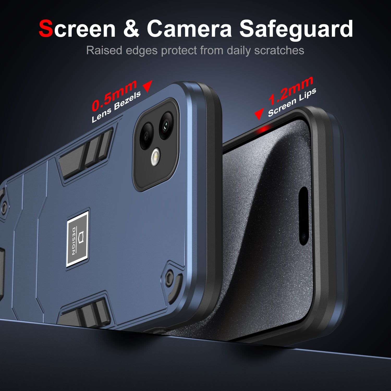 Samsung Galaxy A05 Shockproof Case - Durable TPU+PC Material, Lightweight, Anti-Fall and Anti-Bump Design, Fashionable Phone Protection-buycases.co.uk