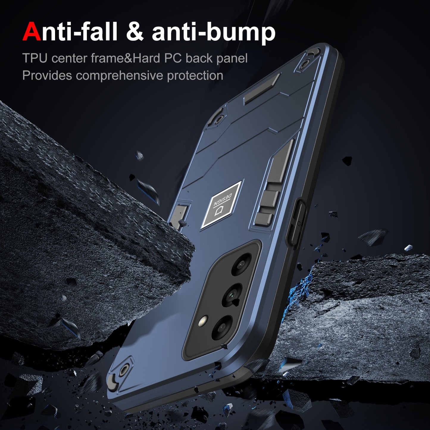 Samsung Galaxy A05s Shockproof Case - Durable TPU+PC Material, Lightweight, Anti-Fall and Anti-Bump Design, Fashionable Phone Protection-buycases.co.uk