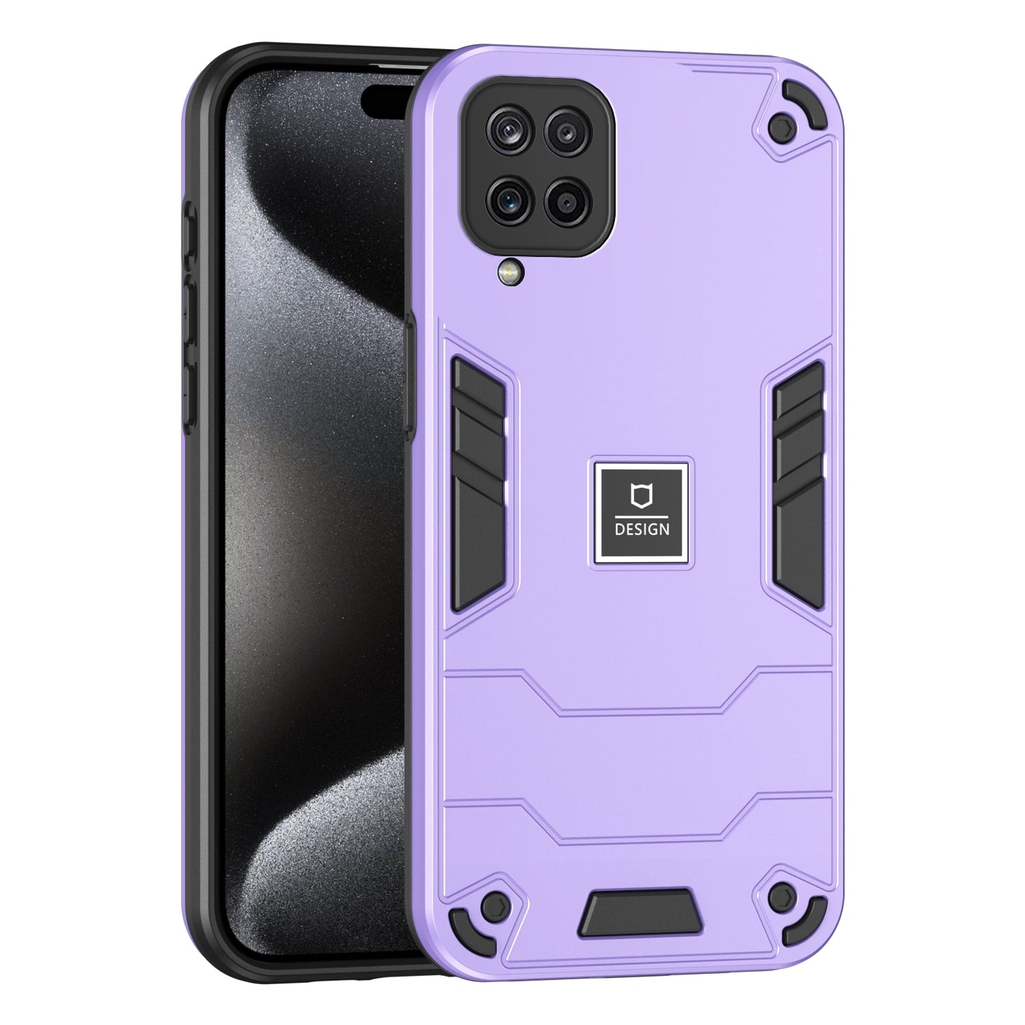 Samsung Galaxy A12 Shockproof Case - Durable TPU+PC Material, Lightweight, Anti-Fall and Anti-Bump Design, Fashionable Phone Protection-buycases.co.uk