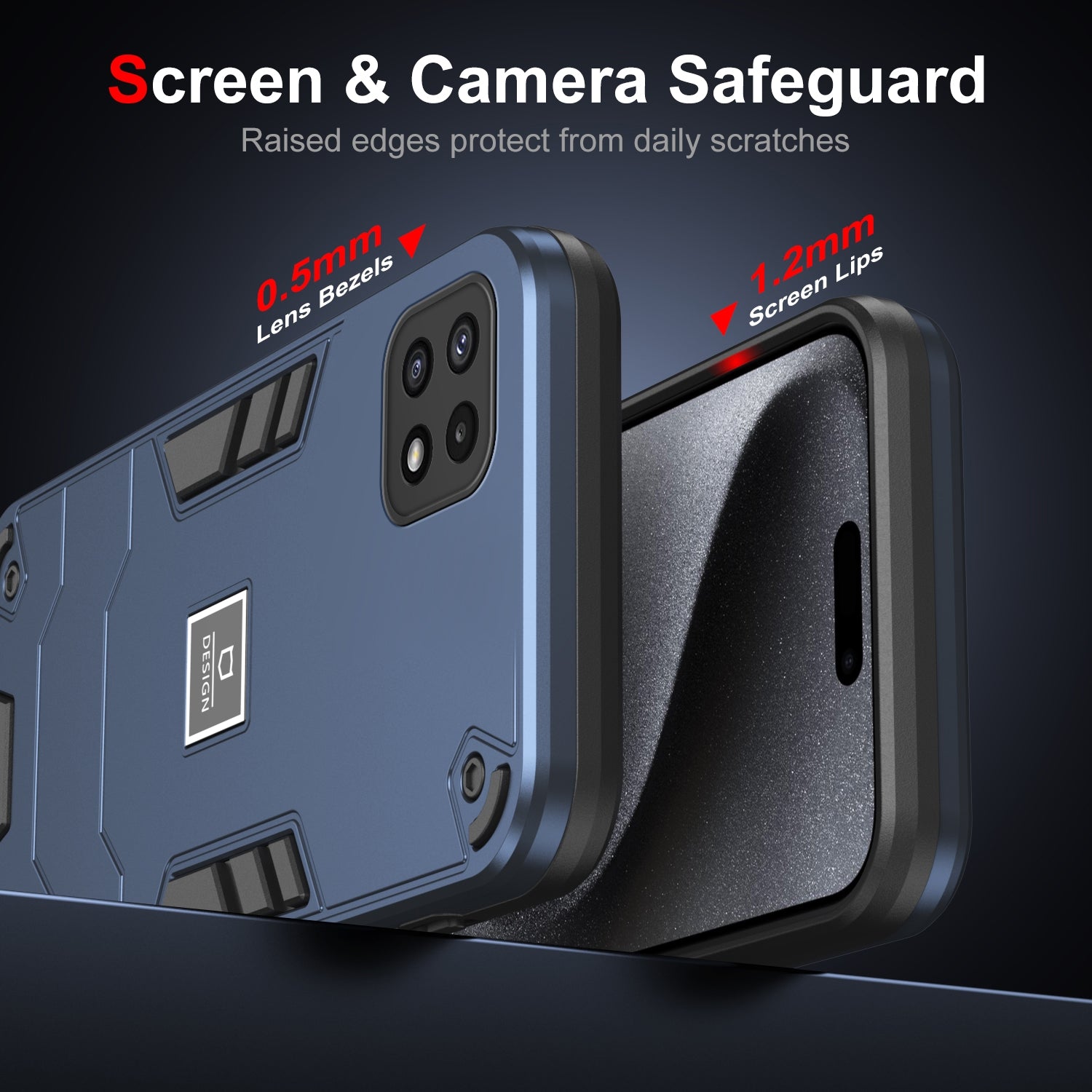 Samsung Galaxy A22 5G Shockproof Case - Durable TPU+PC Material, Lightweight, Anti-Fall and Anti-Bump Design, Fashionable Phone Protection-buycases.co.uk