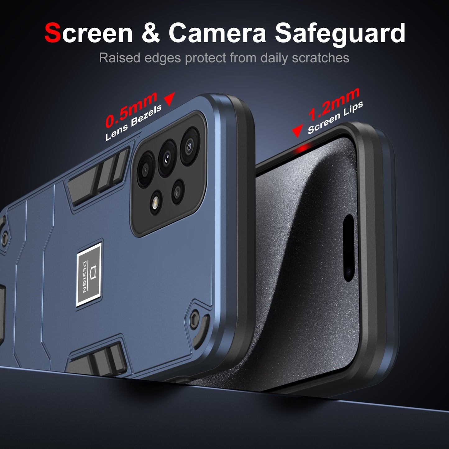 Samsung Galaxy A23 Shockproof Case - Durable TPU+PC Material, Lightweight, Anti-Fall and Anti-Bump Design, Fashionable Phone Protection-buycases.co.uk