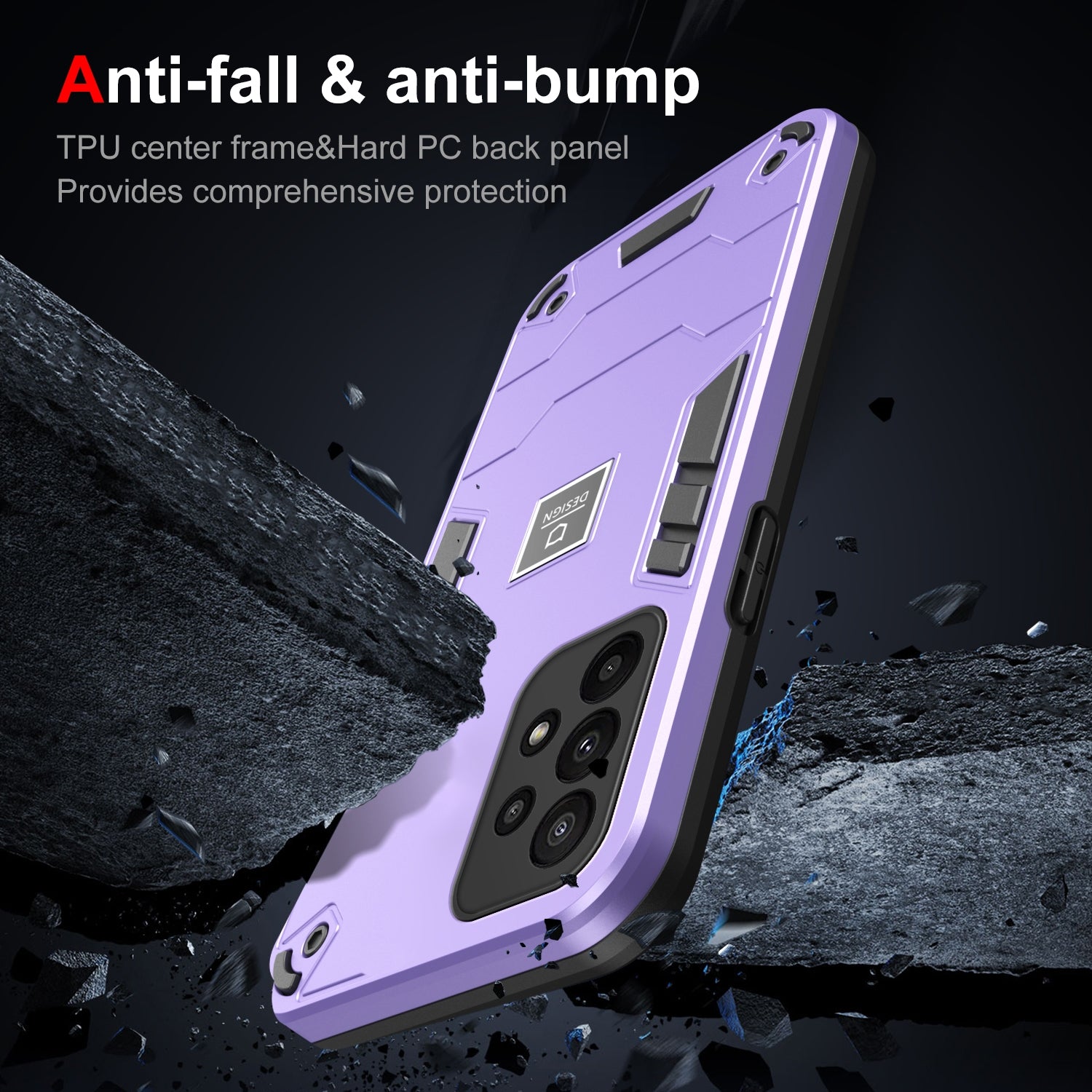 Samsung Galaxy A23 Shockproof Case - Durable TPU+PC Material, Lightweight, Anti-Fall and Anti-Bump Design, Fashionable Phone Protection-buycases.co.uk