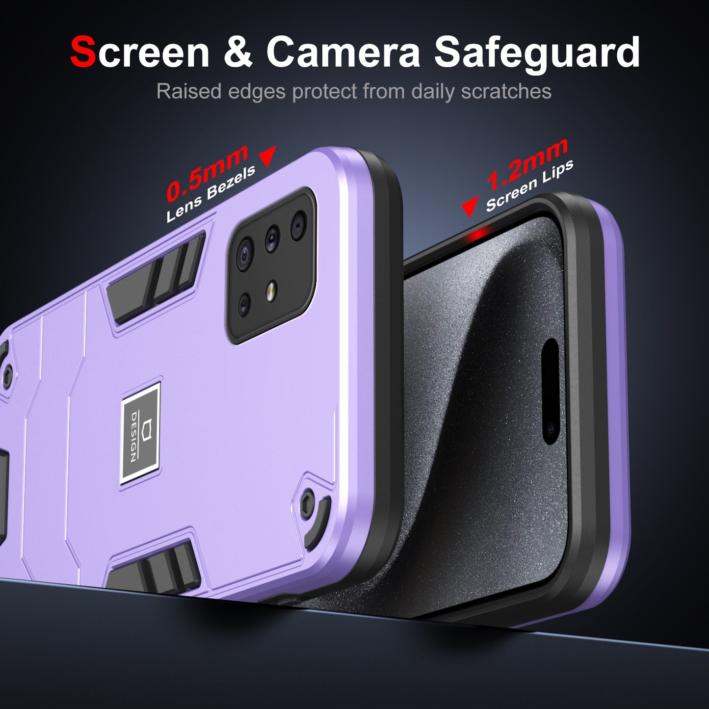 Samsung Galaxy A51 4G Shockproof Case - Durable TPU+PC Material, Lightweight, Anti-Fall and Anti-Bump Design, Fashionable Phone Protection-buycases.co.uk