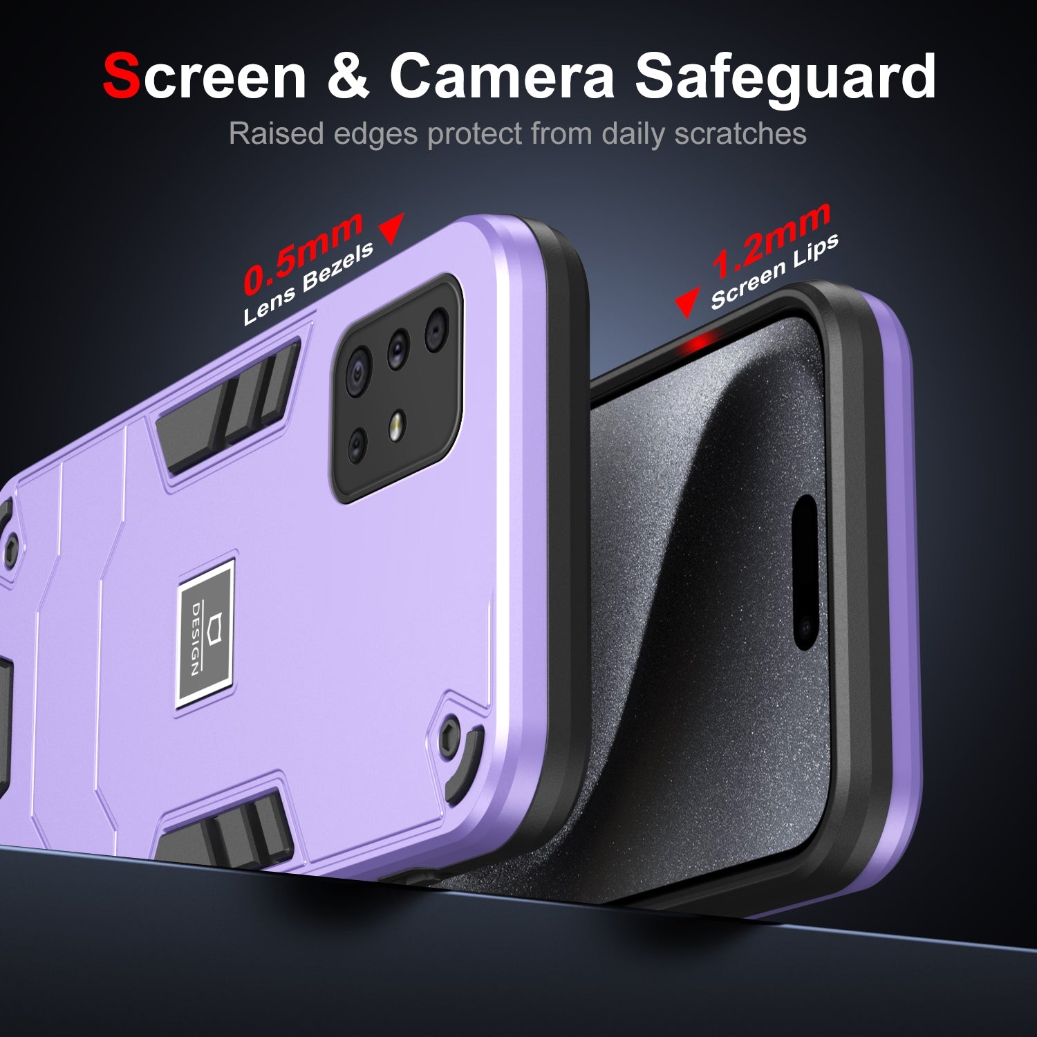 Samsung Galaxy A51 4G Shockproof Case - Durable TPU+PC Material, Lightweight, Anti-Fall and Anti-Bump Design, Fashionable Phone Protection-buycases.co.uk