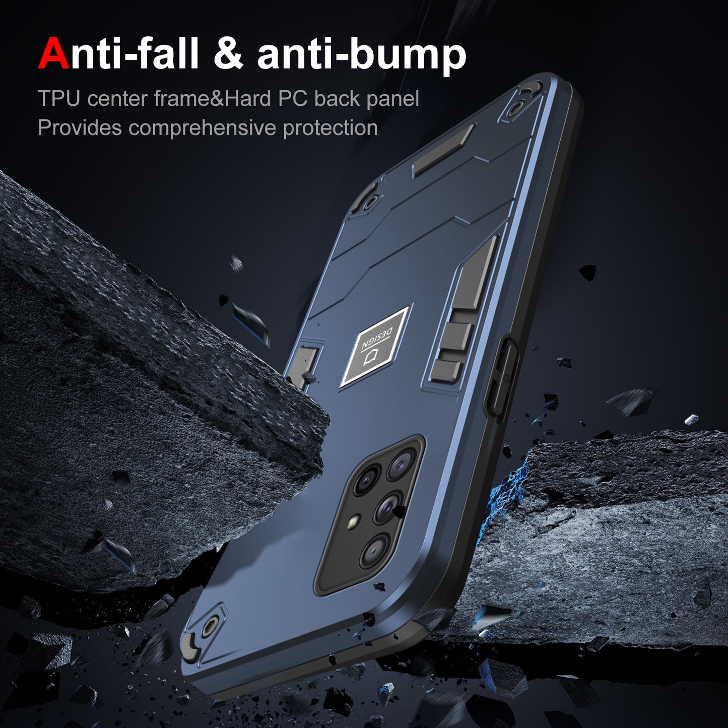 Samsung Galaxy A71 4G Shockproof Case - Durable TPU+PC Material, Lightweight, Anti-Fall and Anti-Bump Design, Fashionable Phone Protection-buycases.co.uk