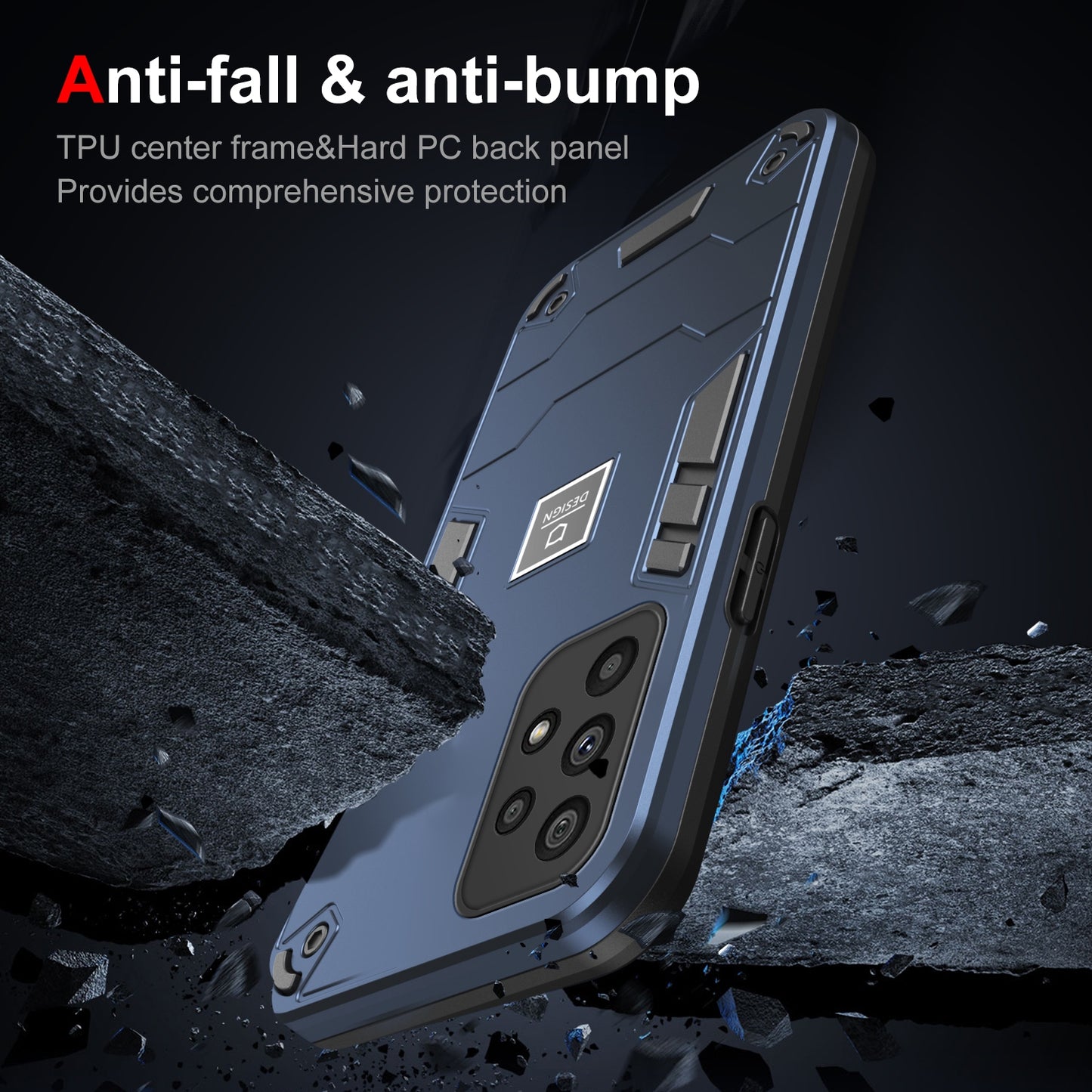 Samsung Galaxy A73 5G Shockproof Case - Durable TPU+PC Material, Lightweight, Anti-Fall and Anti-Bump Design, Fashionable Phone Protection-buycases.co.uk