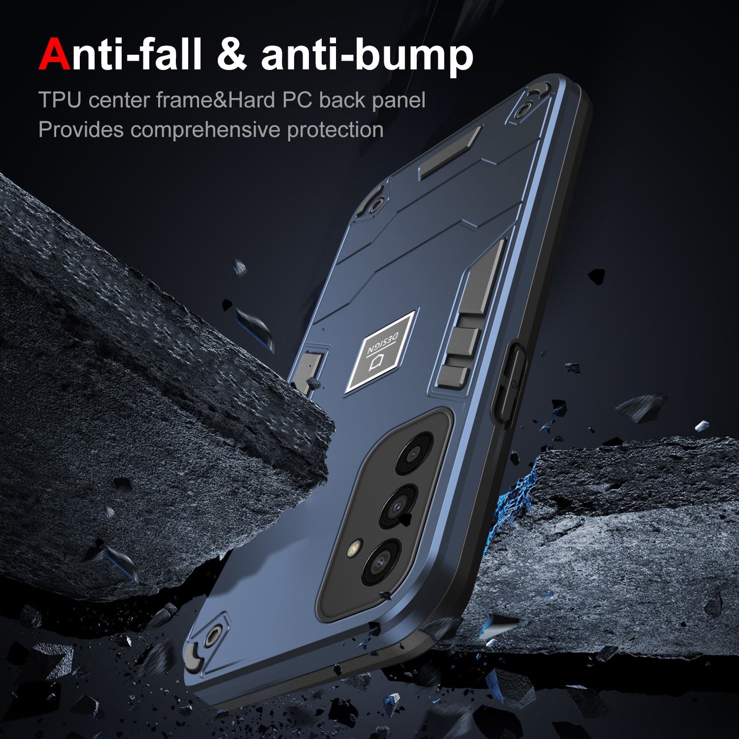 Samsung Galaxy M13 Shockproof Case - Durable TPU+PC Material, Lightweight, Anti-Fall and Anti-Bump Design, Fashionable Phone Protection-buycases.co.uk