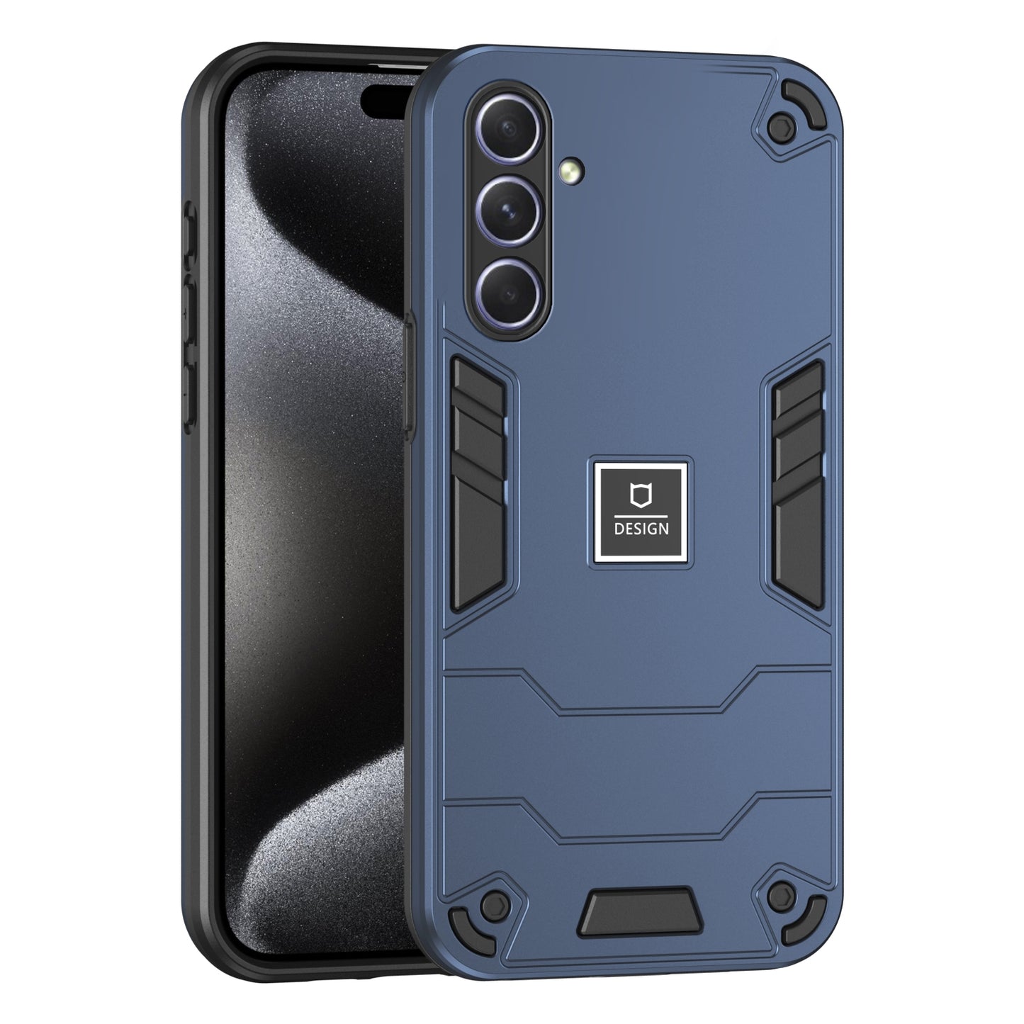 Samsung Galaxy A55 Shockproof Case - Durable TPU+PC Material, Lightweight, Anti-Fall and Anti-Bump Design, Fashionable Phone Protection-buycases.co.uk